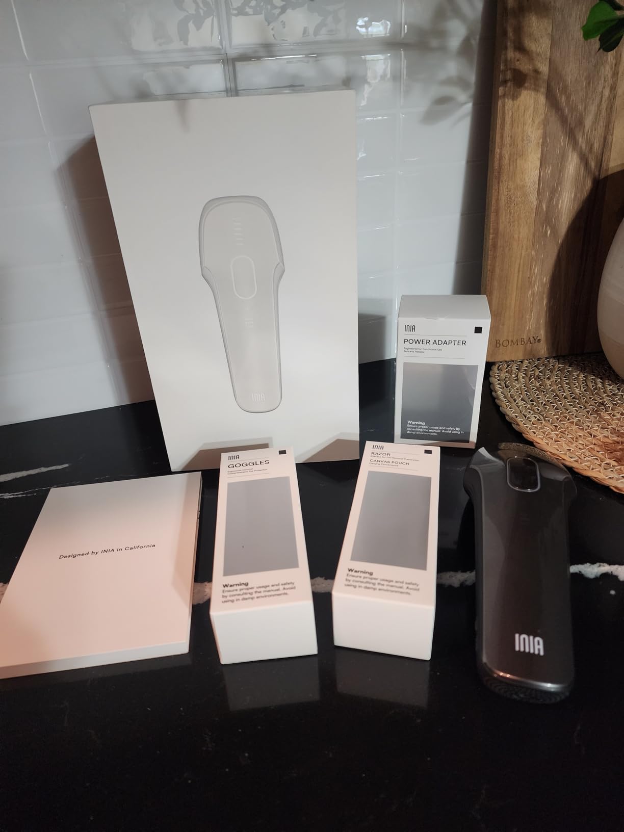 INIA Laser Hair Removal with Ice-Cooling Care for Women and Men, HAUTE Pro Painless at-Home IPL Hair Remover for Coarse Hair in Bikini All Body Areas, Latest Generation for Effective Results (Pink) customer photo 2