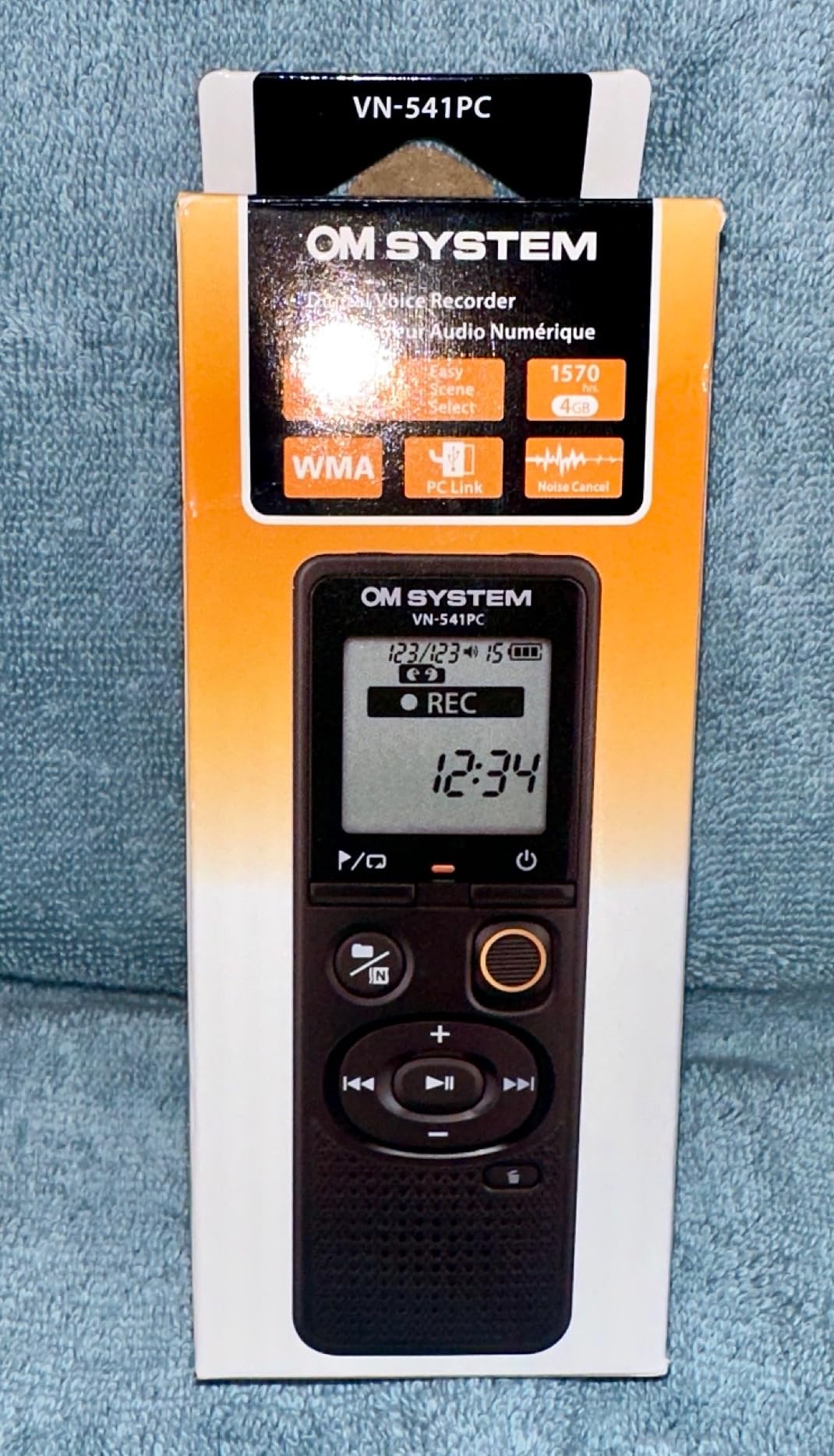 OM SYSTEM Olympus VN-541PC Digital Voice Recorder with One-Touch Recording, Noise-Cancellation Function, 4GB Memory, Four Scenes, Includes a Micro-USB Cable customer photo 2