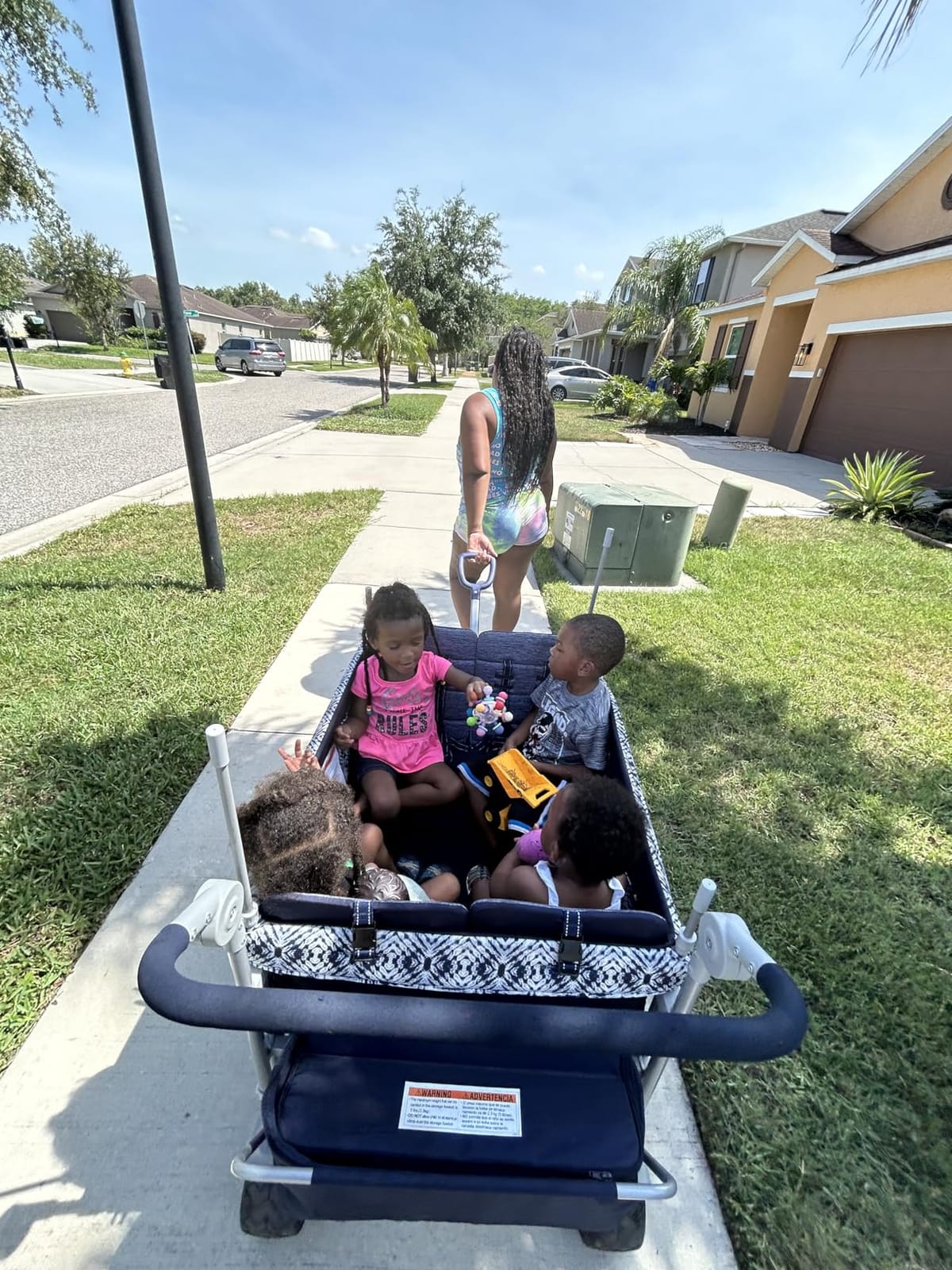 Safety 1st Summit Quad Wagon Stroller, 4 Seat Quad Stroller Wagon, Navy Ink customer photo 1