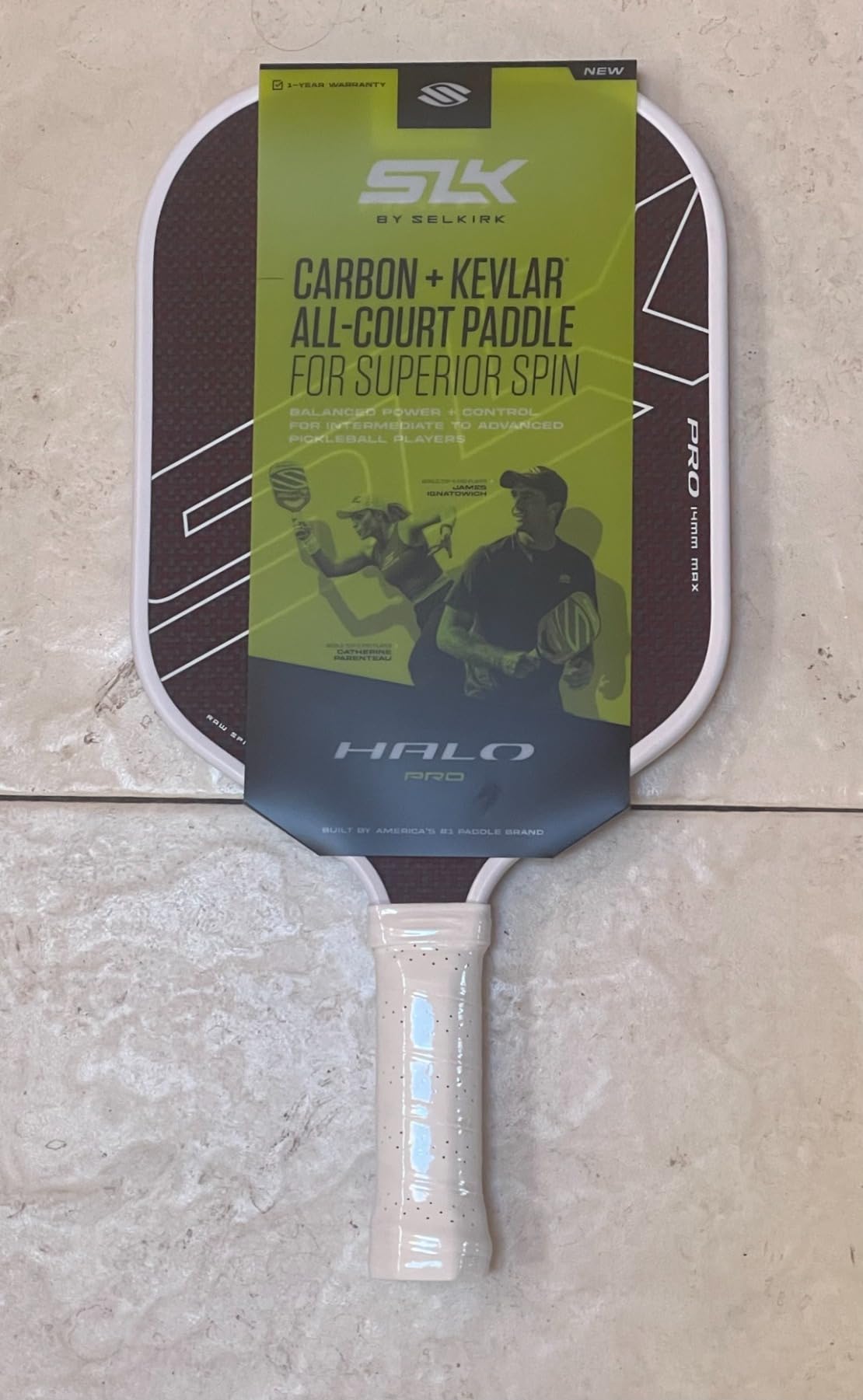 Selkirk Sport SLK Halo Pickleball Paddles | T700 Raw Carbon Fiber Paddle | A pickleball racket with an expanded sweet spot for every skill level, in Power, Pro, or Control styles customer photo 2