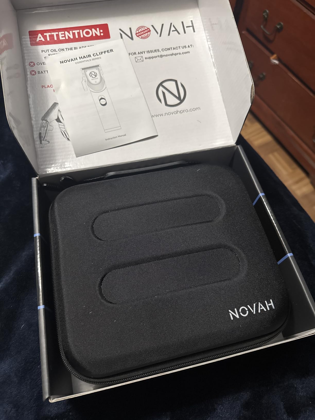 Novah Professional Hair Clippers for Men, Professional Barber Clippers and Trimmer Set, Mens Cordless Clipper, Fade Haircut Kit, Electric Hair Cut Machines customer photo 1