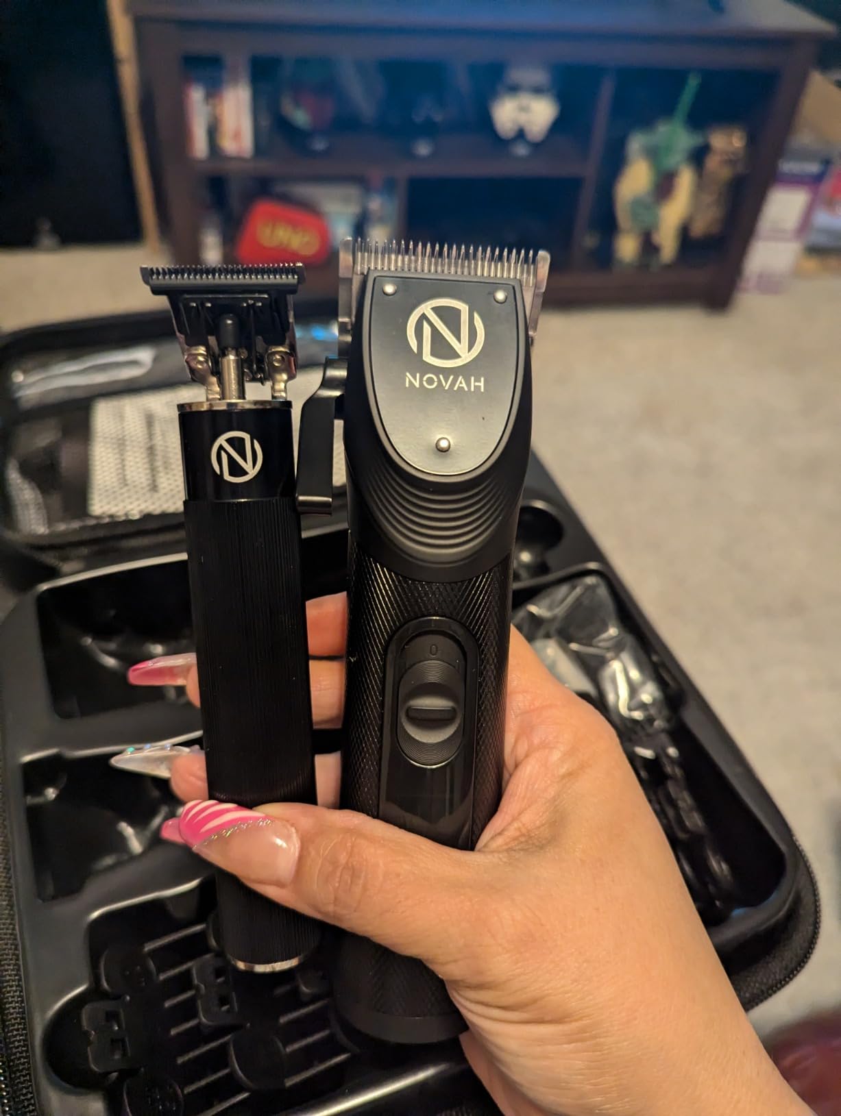 Novah Professional Hair Clippers for Men, Professional Barber Clippers and Trimmer Set, Mens Cordless Clipper, Fade Haircut Kit, Electric Hair Cut Machines customer photo 2