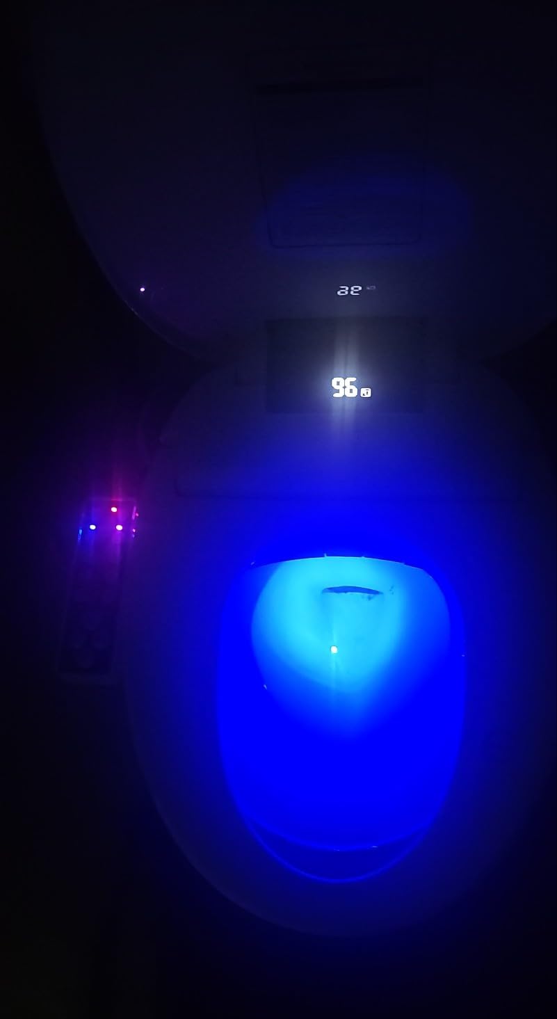 Electric Heated Bidet Toilet Seat, Elongated, S9BL | Fixed Panel Control, Instant Warm Water, Heated Seat, Warm Air Drying, Slow Close Lid, LED Display, Nightlight customer photo 1