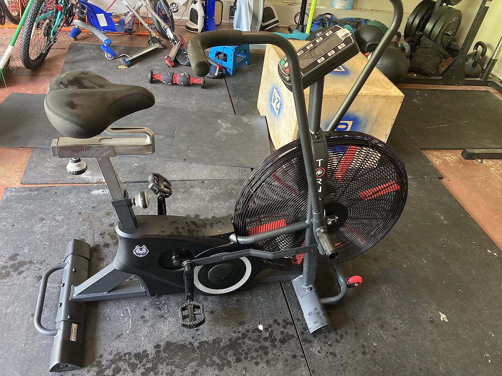 Sunny Health & Fitness Smart Fan Bike for Home Gym, Full Body HIIT & Interval Cardio Training with Air Resistance, Customizable Performance Monitor & Free SunnyFit App Connectivity - SF-B223018 customer photo 1