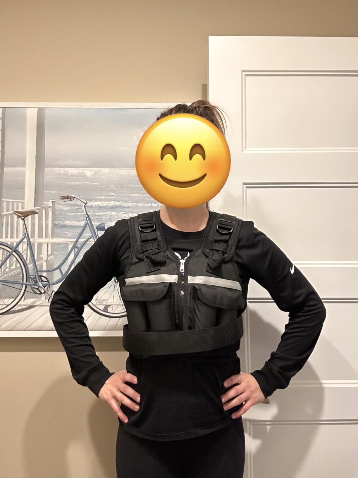 Sportneer Adjustable Weighted Vest Weights: 2-18 lbs/2-42 lbs Washable Weight Vest for Walking 16 In 1 Fast Adjust Rucking Vest for Women and Men Home Gym Running Jogging Strength Training Vests customer photo 1