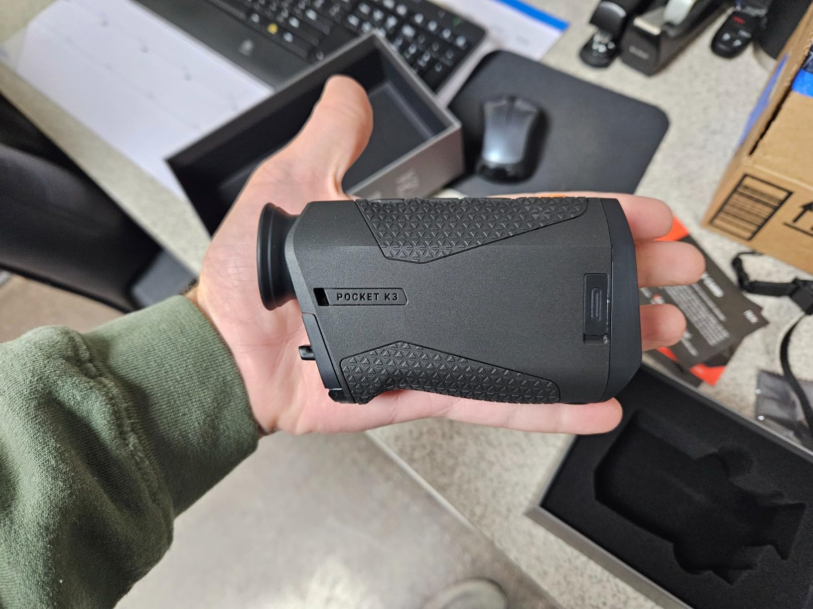 RIX Pocket K3 Portable Thermal Monocular for Hunting, 384x288 (50Hz), Wi-Fi, Handheld Night Vision Monocular customer photo 2