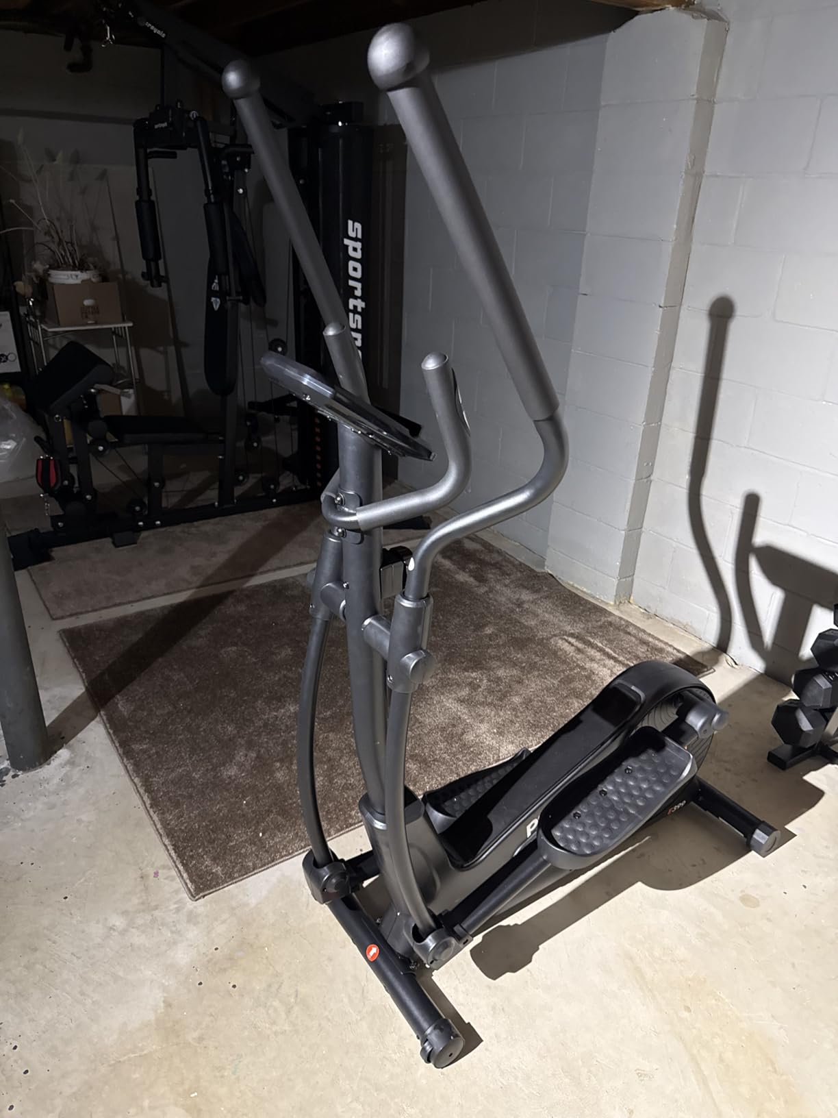 pooboo Elliptical Machine, Elliptical Exercise Machine with 16-Level Resistance&Quiet Magnetic Driving System, Elliptical Machine for Home with LCD Monitor&15.5-17IN Stride, 350LBS Weight Capacity customer photo 1