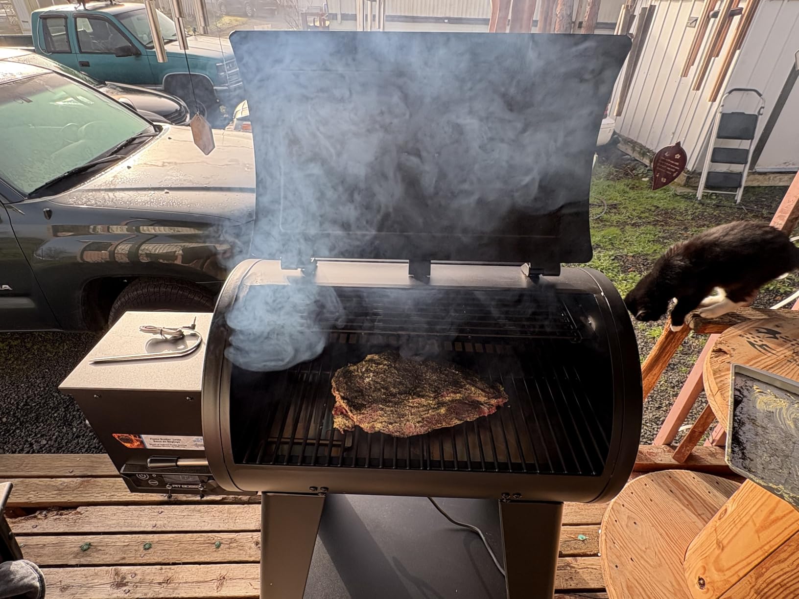 Pit Boss 500 FB2 Series Wood Pellet Grill & Smoker with Flame Broiler and LCD Digital Controller, 518-Sq. In. Cooking Space customer photo 1