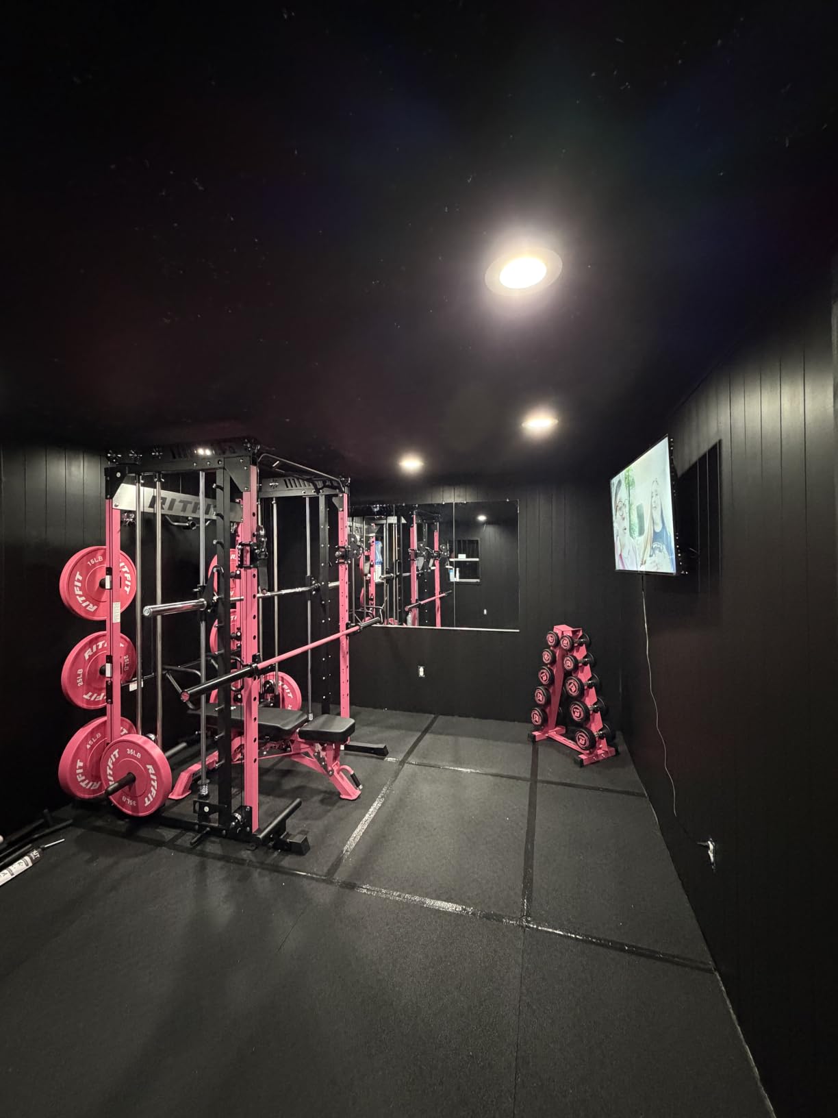 RitFit M1 Pro Smith Machine with Cable Crossover System, Multi-Function Squat Rack Power Cage for Home Gym, Power Rack and Packages customer photo 2
