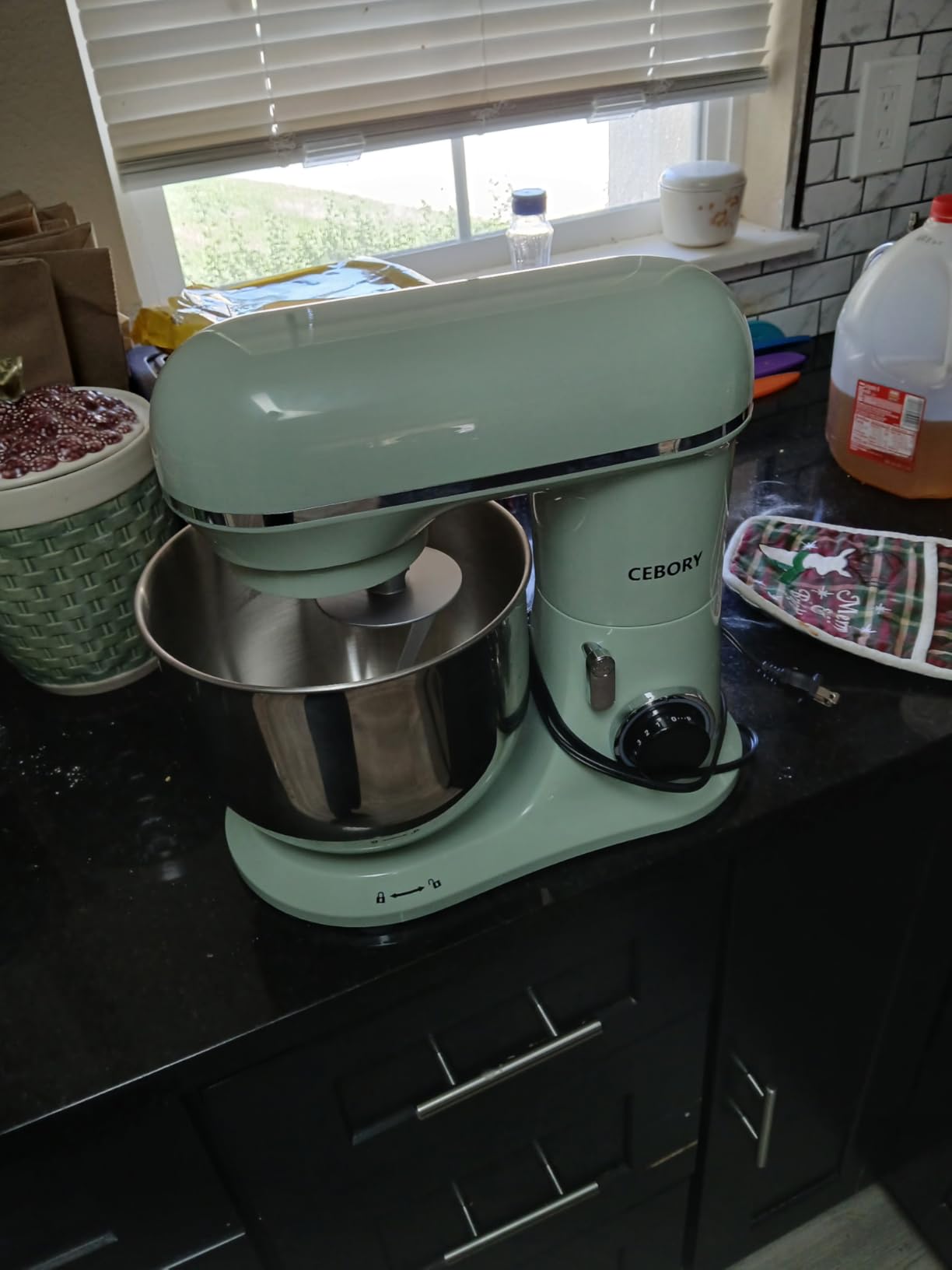 CEBORY 3-IN-1 Electric Stand Mixer, 6.5QT Bowl 660W 10-Speed Kitchen Mixer, Household Food Mixers include Dough Hook, Beater and Whisk customer photo 1