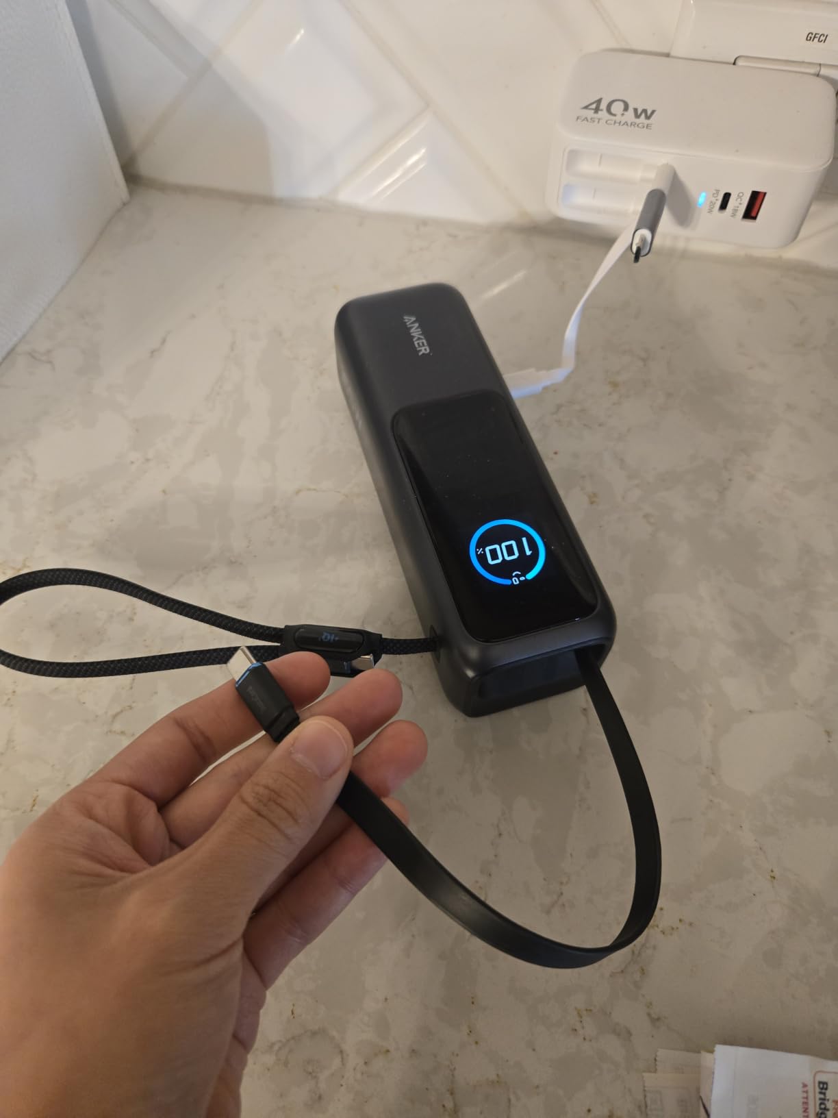 Anker Laptop Power Bank, 25,000mAh Travel Essential with 165W Total Output customer photo 1