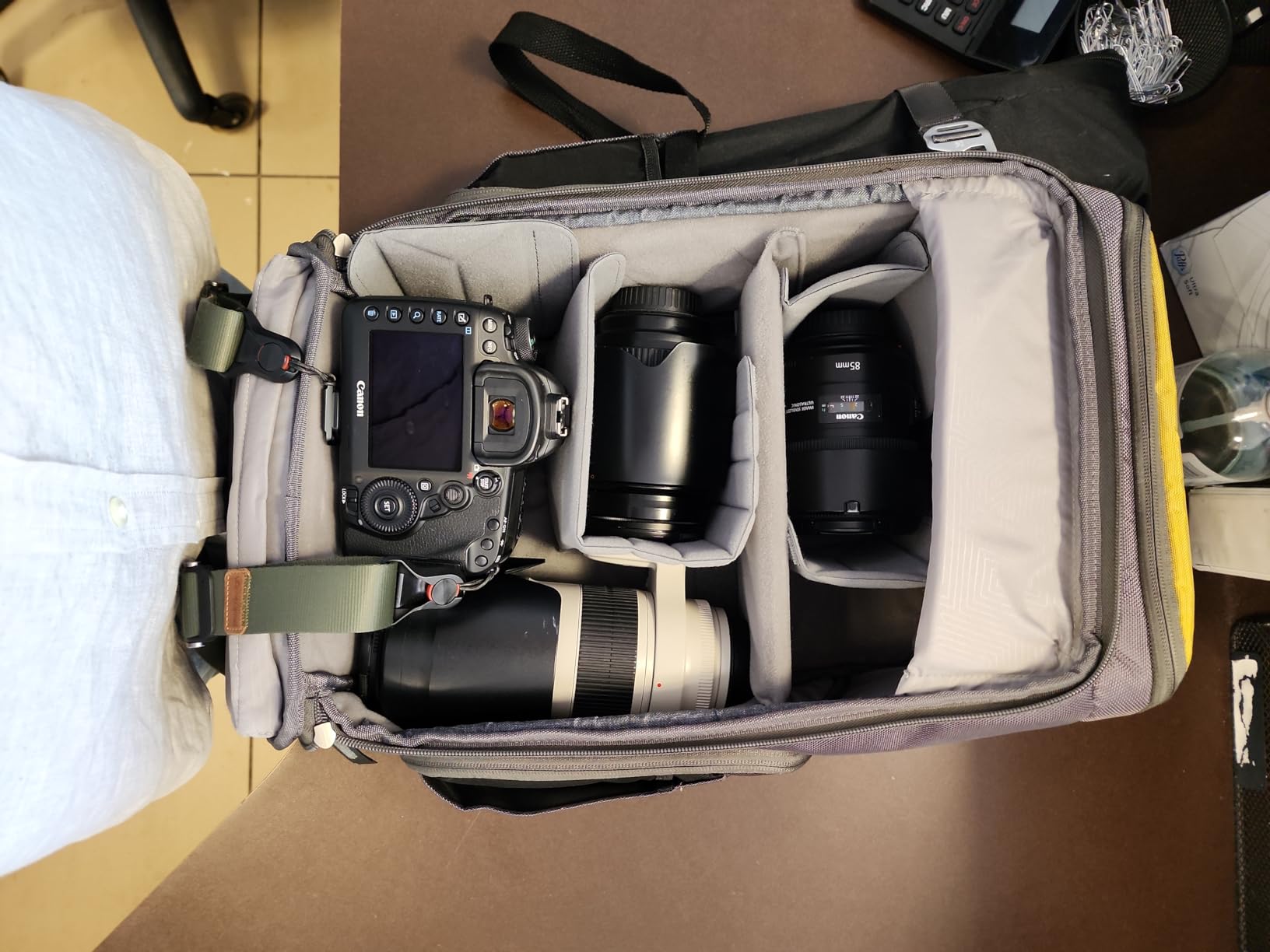 K&F CONCEPT Camera Backpack, 22L Expandable Camera Bag with Rain Cover | with Tripod Holder & 15.6in Laptop Compartment, Quick Access & Water Resistant for Canon/Nikon/Sony/DJI/DSLR Mirrorless, B06 customer photo 2