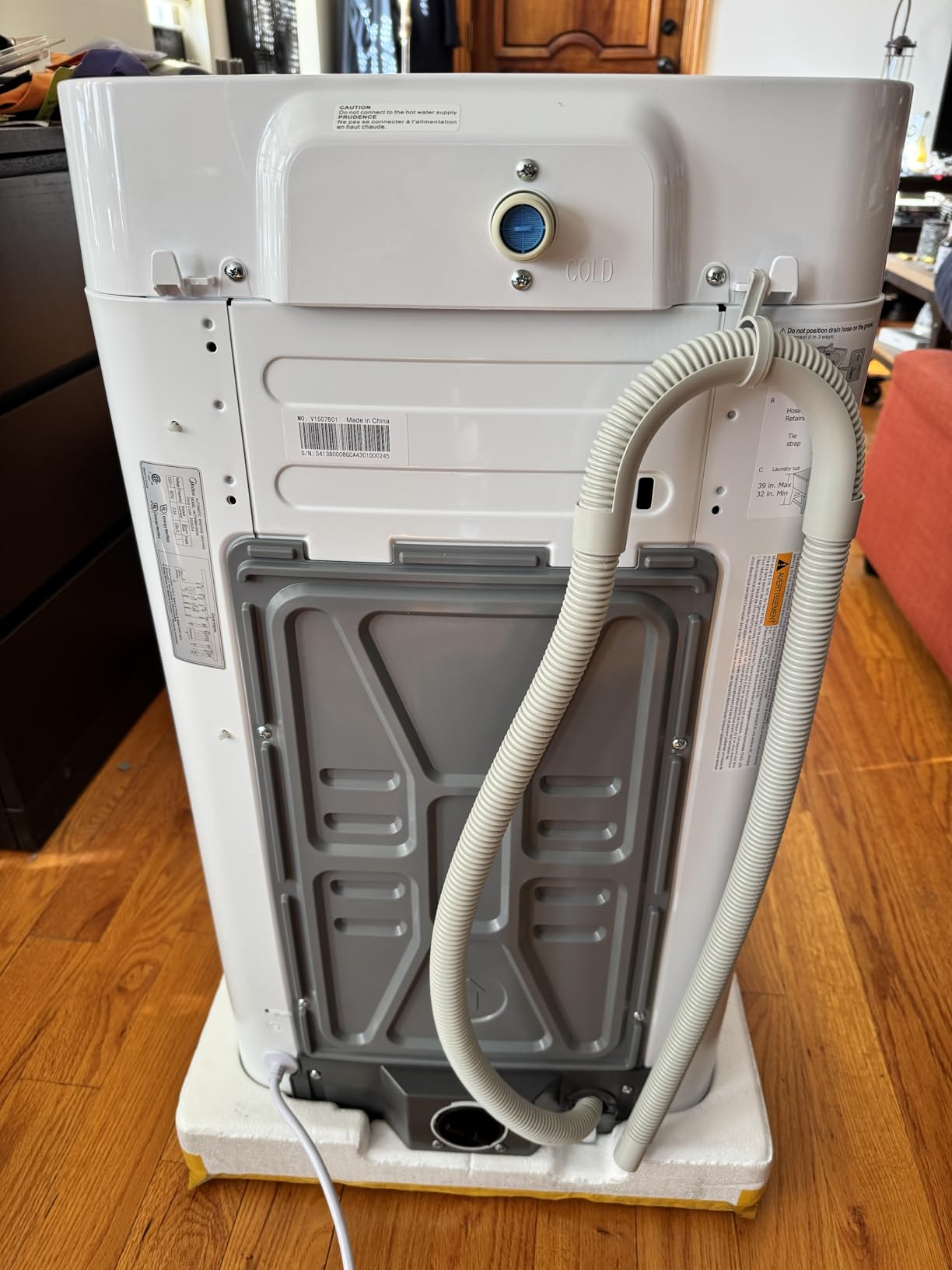 Midea Portable Washing Machine 0.9 Cu.ft for Homes & Apartments White customer photo 1