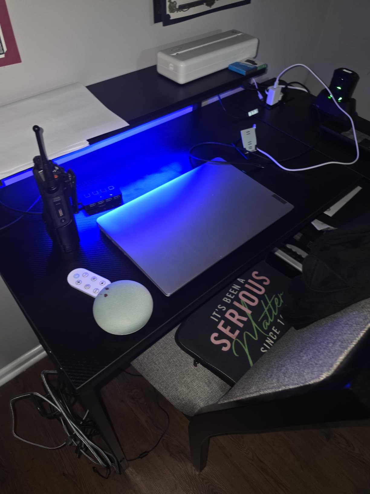 Bestier Gaming Desk with Power Outlets, 42