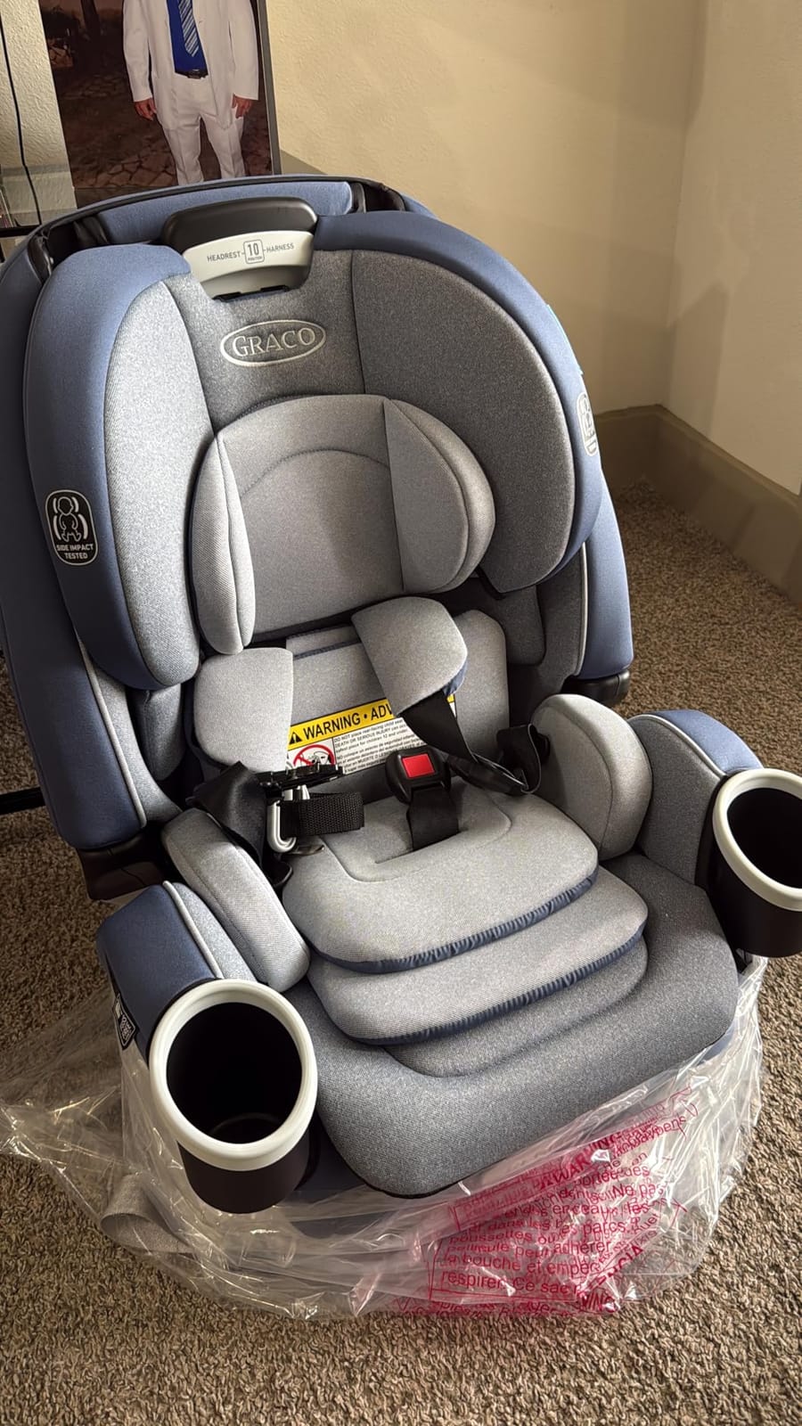 Graco 4Ever DLX 4 in 1 Car Seat | Infant to Toddler Car Seat, Maven, Adaptable for 10 Years of Use, Size: 20x21.5x24 Inch customer photo 1
