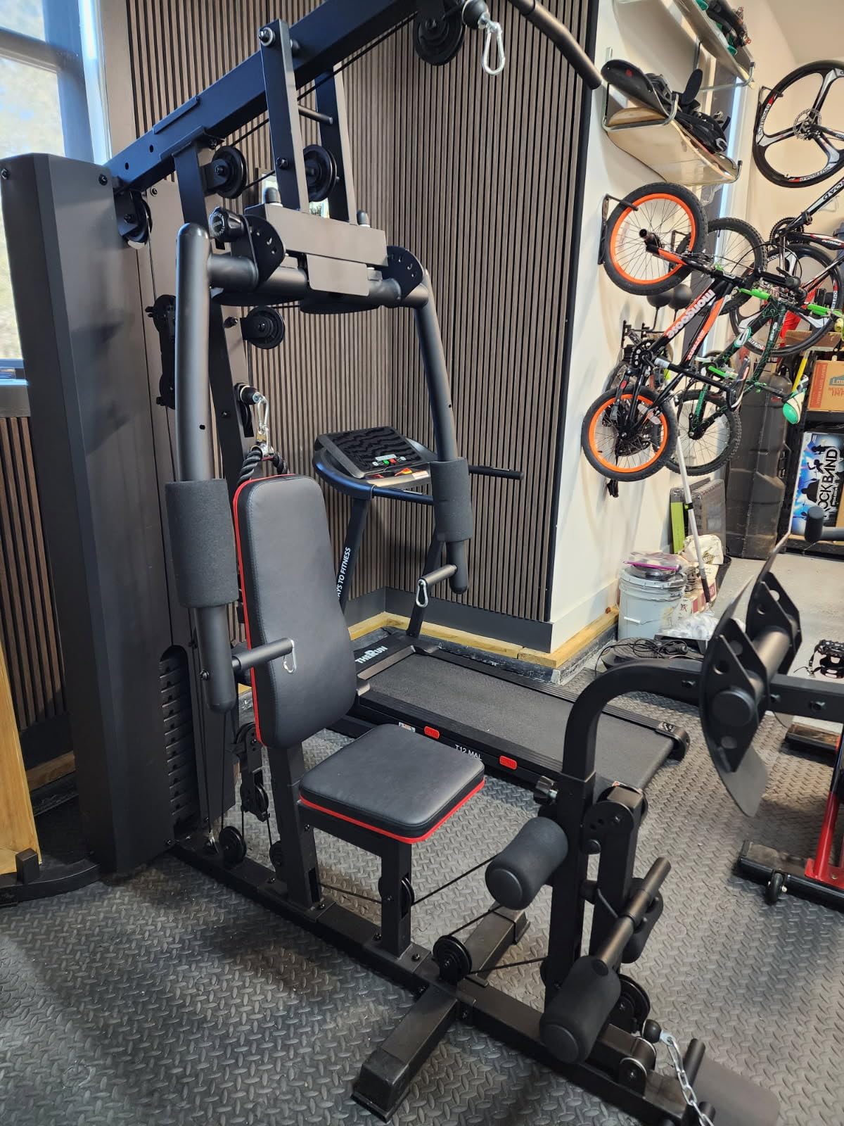 Mikolo Home Gym, Workout Station with 152LBS Weight Stack, Multifunctional Home Gym Equipment, Exercise Equipment for Full Body Strength Training customer photo 1