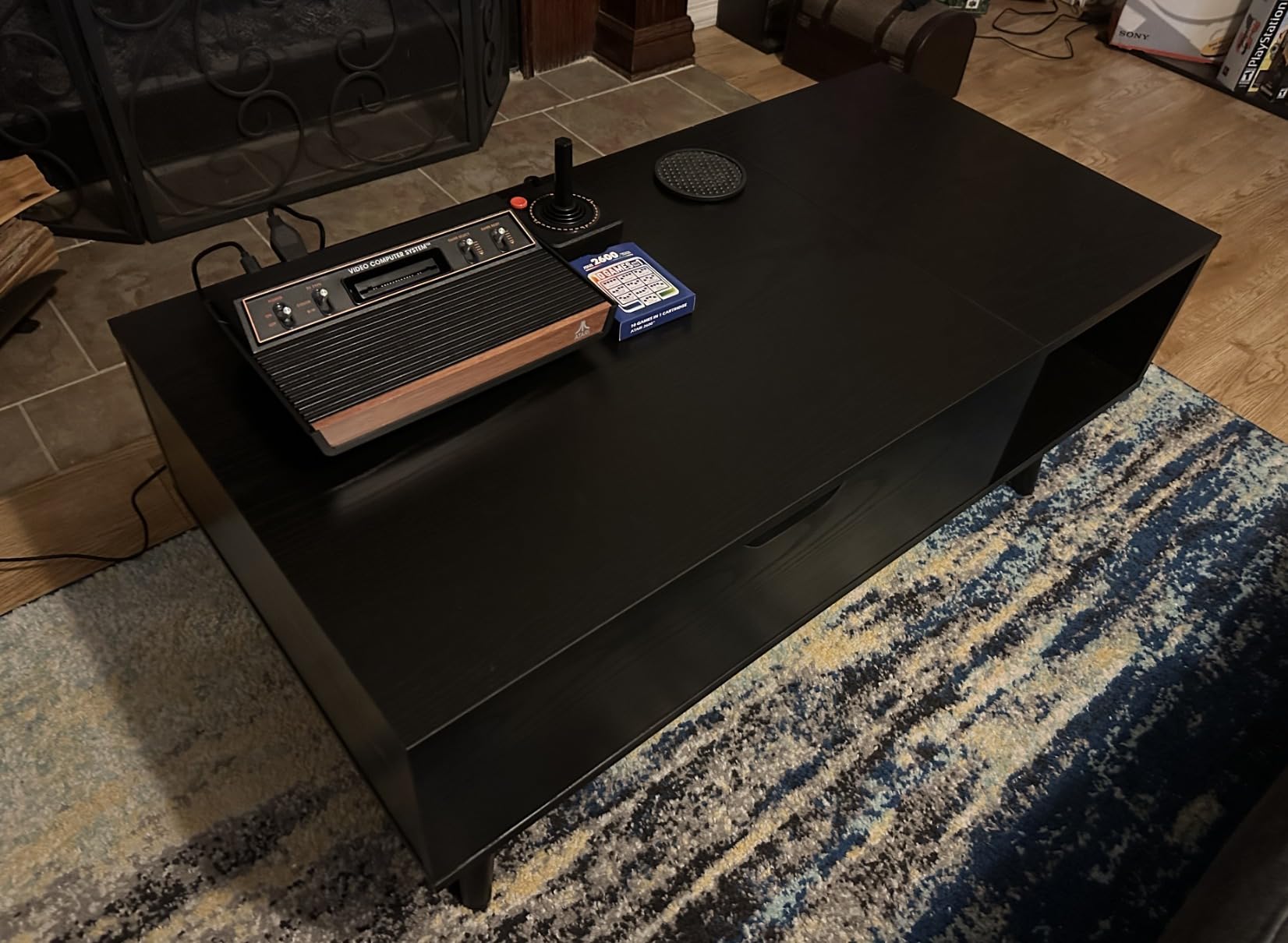 OLIXIS Lift Top Coffee Table, Wood Coffee Table for Living Room Home, Black - Hidden Compartment, Storage Shelf, Center Table customer photo 2