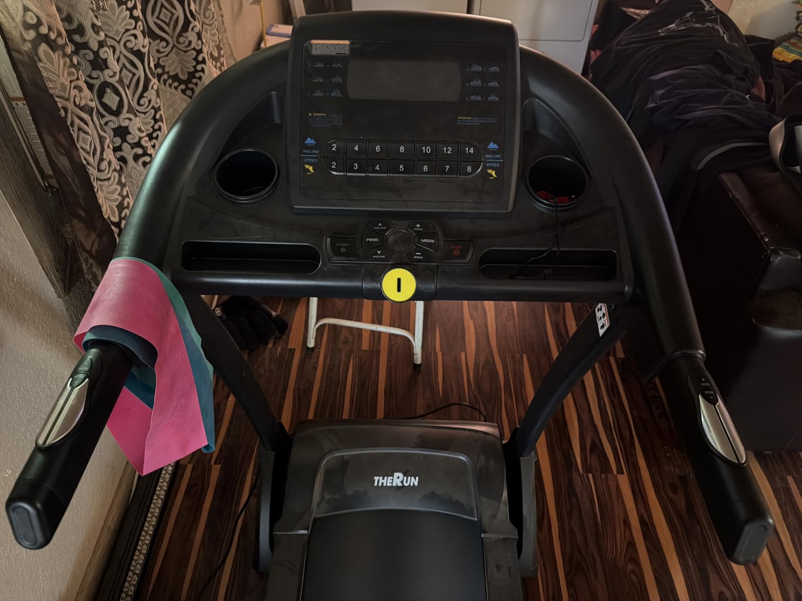 THERUN Treadmill Folding Incline Treadmill 16% Running Treadmill for Home | 16% auto, 400lbs capacity, 4.0HP, with App customer photo 1
