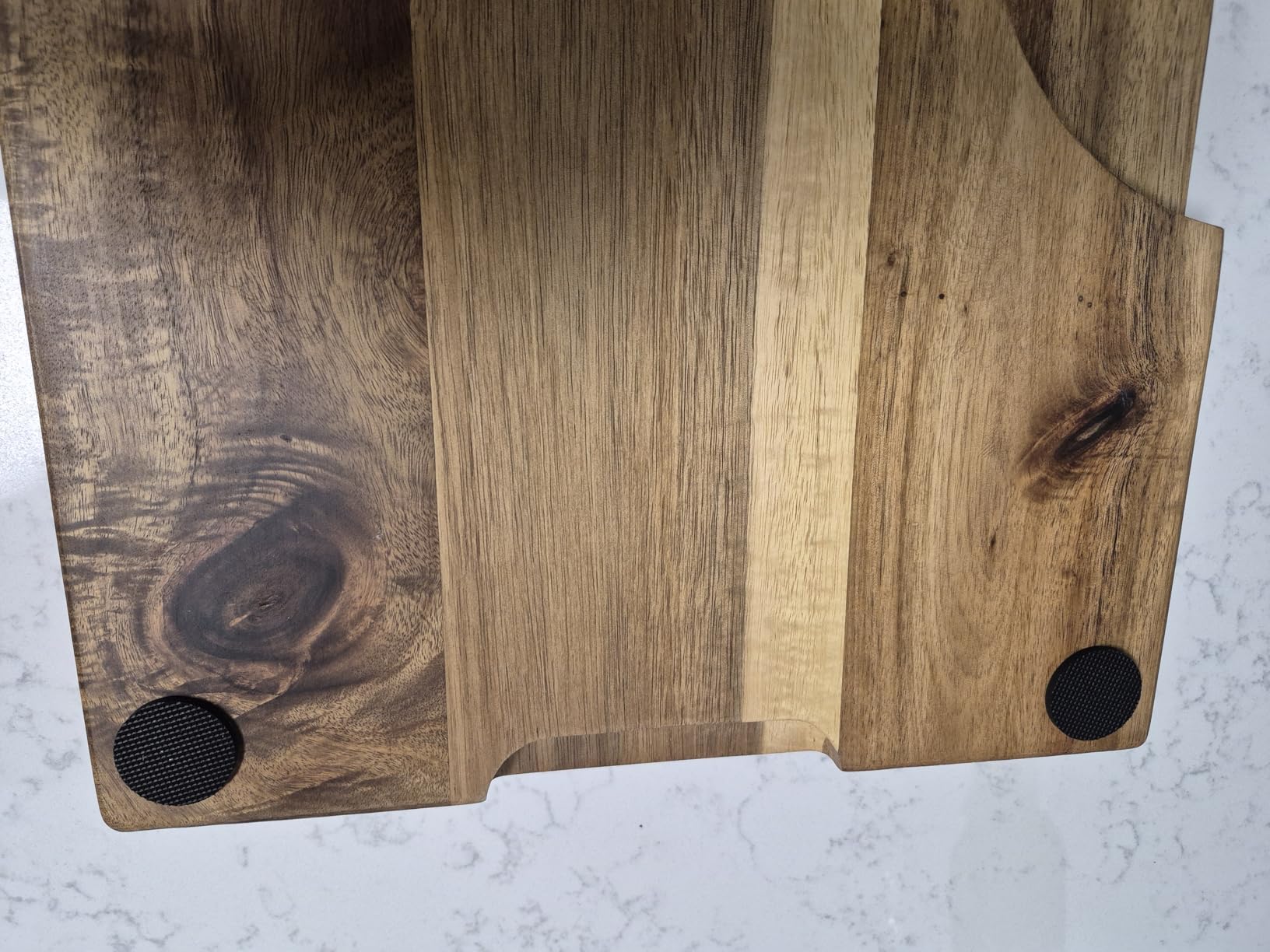 Acacia Wood Cutting Board for Kitchen, Thick Non Toxic Butcher Block | Hard Wood Edge Grain With Juice Groove 16