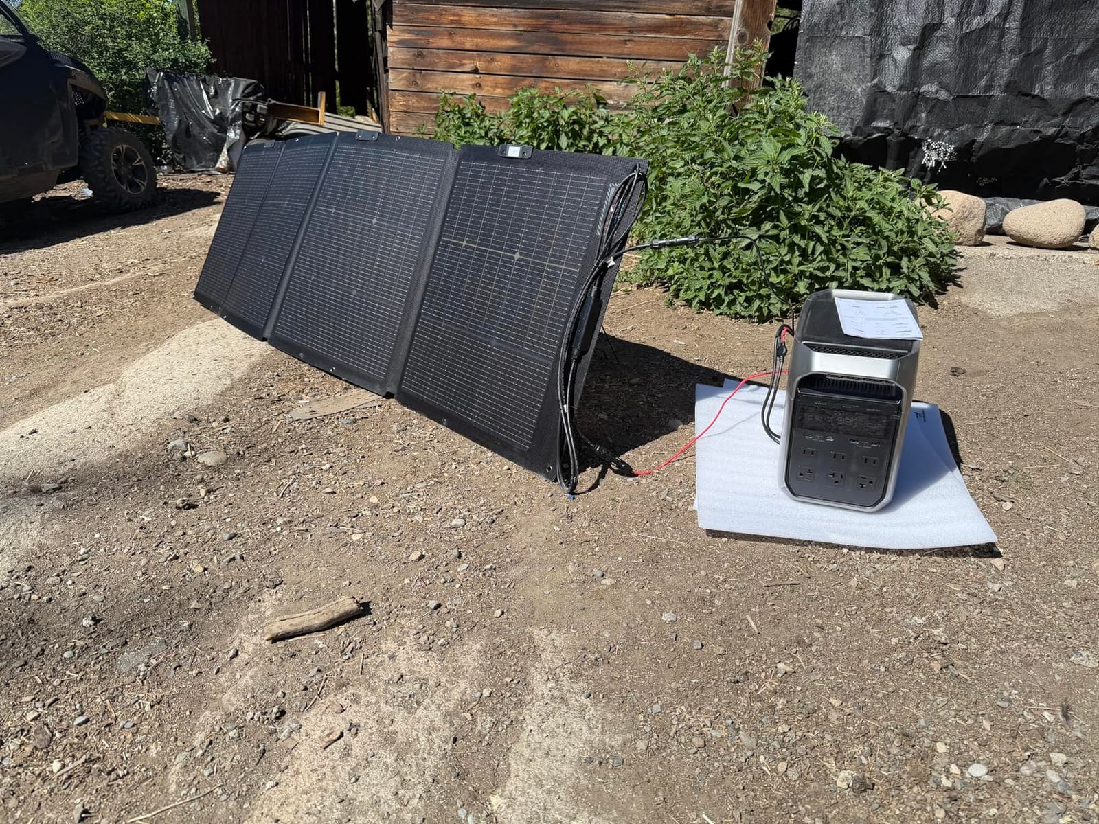 EF ECOFLOW Solar Generator DELTA 3 Plus with 220W Bifacial Solar Panel, 1000W Solar Input, LFP(LiFePO4) Battery, Portable Power Station for Home Backup Power, Camping & RVs customer photo 1