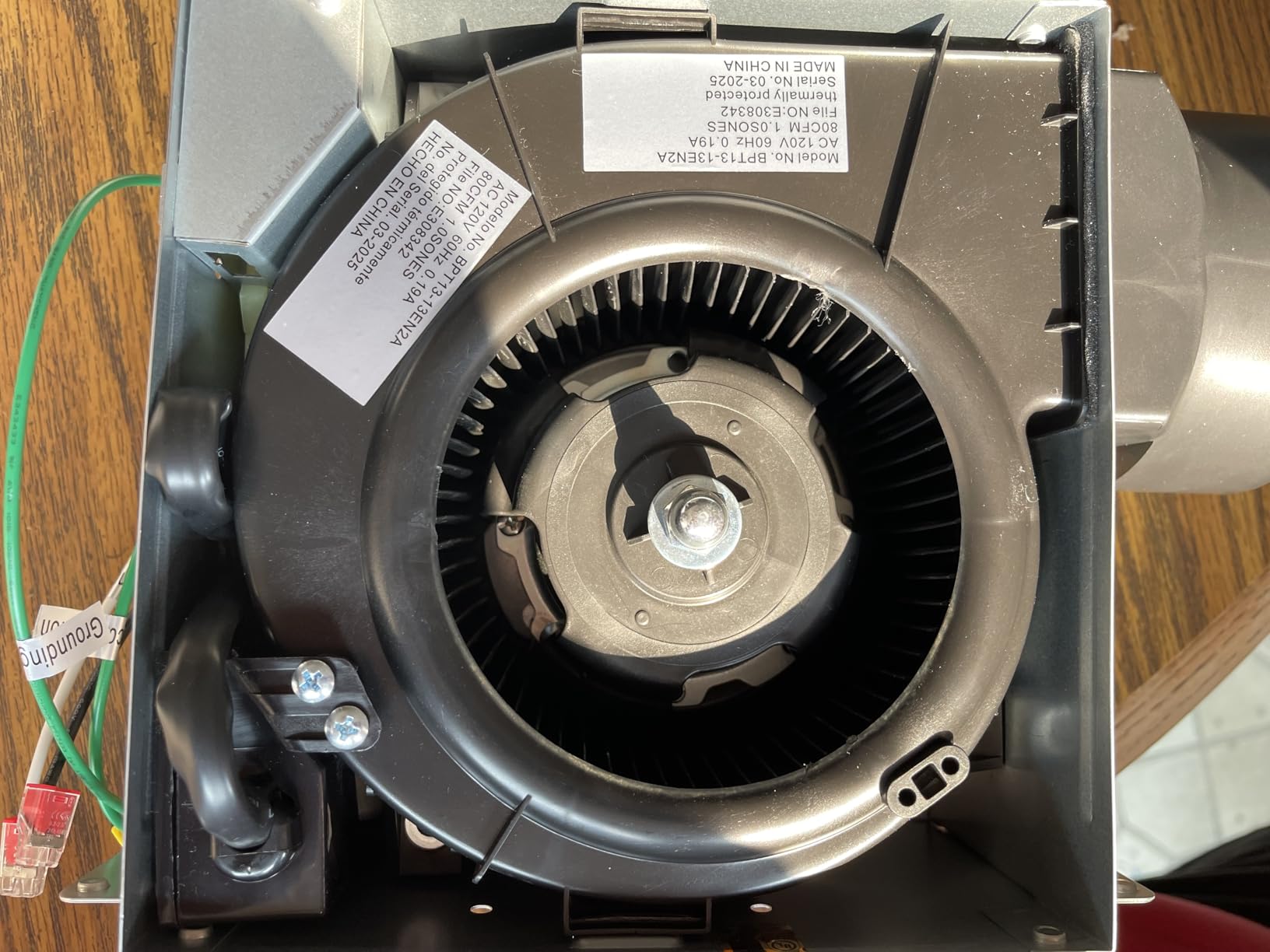 Amico Bathroom Exhaust Fan, 1.0 Sones, 80 CFM, Low Noise, Ceiling Mounted Retrofit Ventilation Fans, 4 Inch Duct, No Attic Access Needed- UL Certified customer photo 1