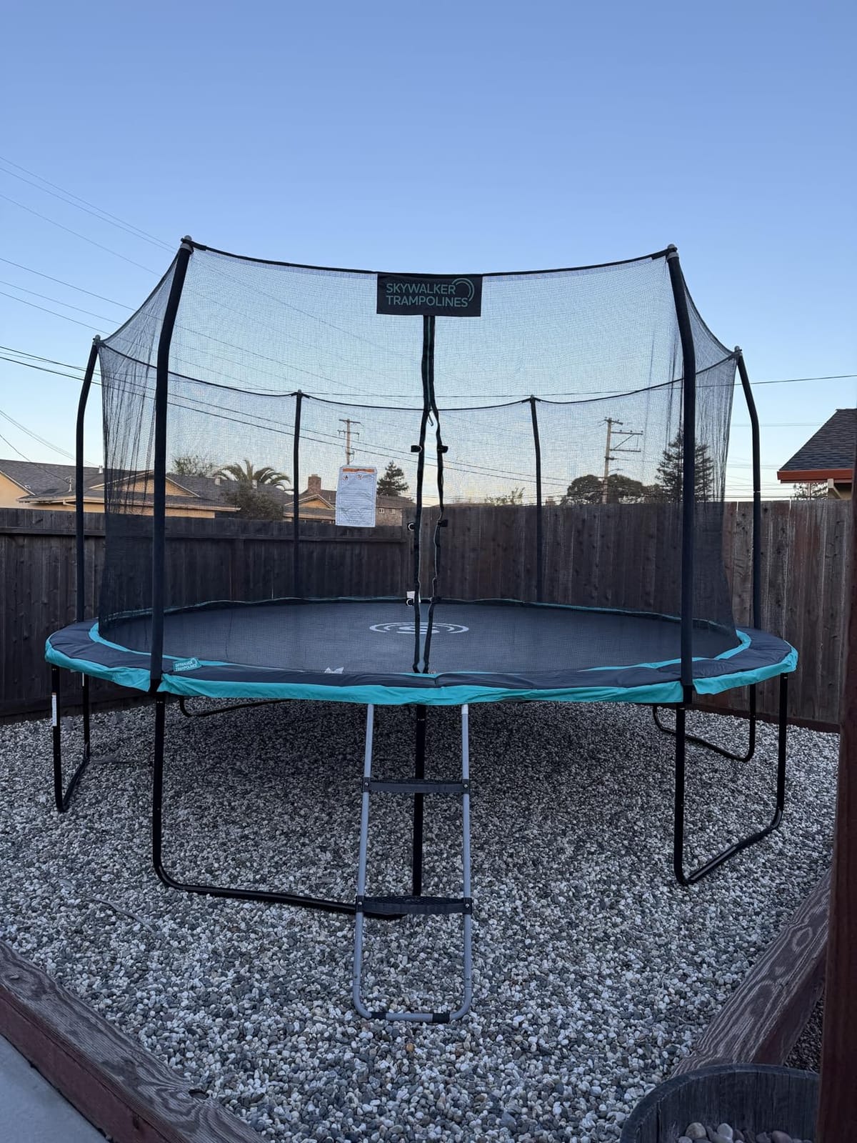 SKYWALKER TRAMPOLINES 12 FT 15 FT Round Trampoline with Safety Enclosure Net, 9 x 15 FT Rectangle Outdoor Trampoline, Recreational Trampoline for Kids customer photo 2
