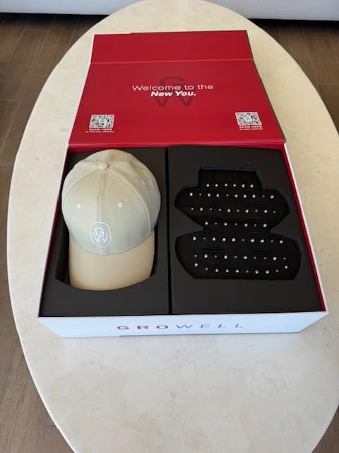 GroWell Red Light Therapy Hair Growth Cap - FDA Cleared Laser Treatment for Hair Regrowth and Reduced Shedding - LED & Laser Red Light Therapy Clinically Proven in Double-Blind Studies customer photo 2