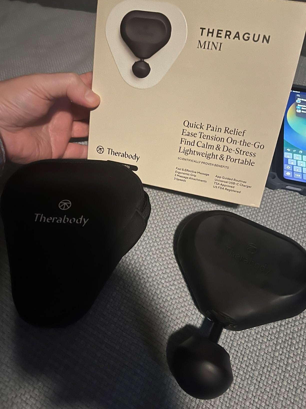 TheraGun Mini (3rd Generation) by Therabody - Ultra-Portable Massage Gun and Travel Essential for Fast, Effective Pain and Tension Relief Anywhere (Black) customer photo 2