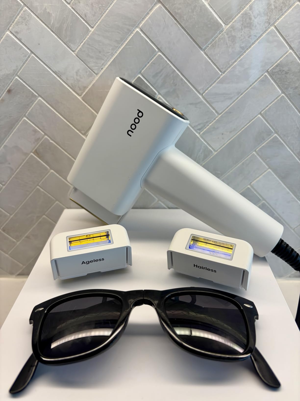 Nood Flasher Pro IPL Laser Hair Removal Device, Forbes Best Product 2026, Clinical-Grade Permanent Results At Home, CryoSoothe Tech with 5 Power Settings, Pain-Free 10 Min Sessions customer photo 1