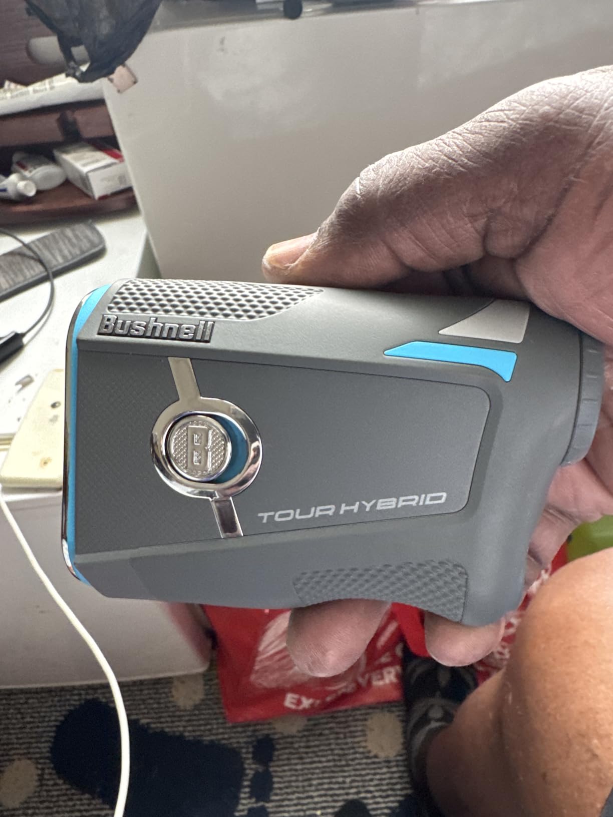 Bushnell Golf Tour Hybrid Laser Rangefinder, Blue customer photo 2