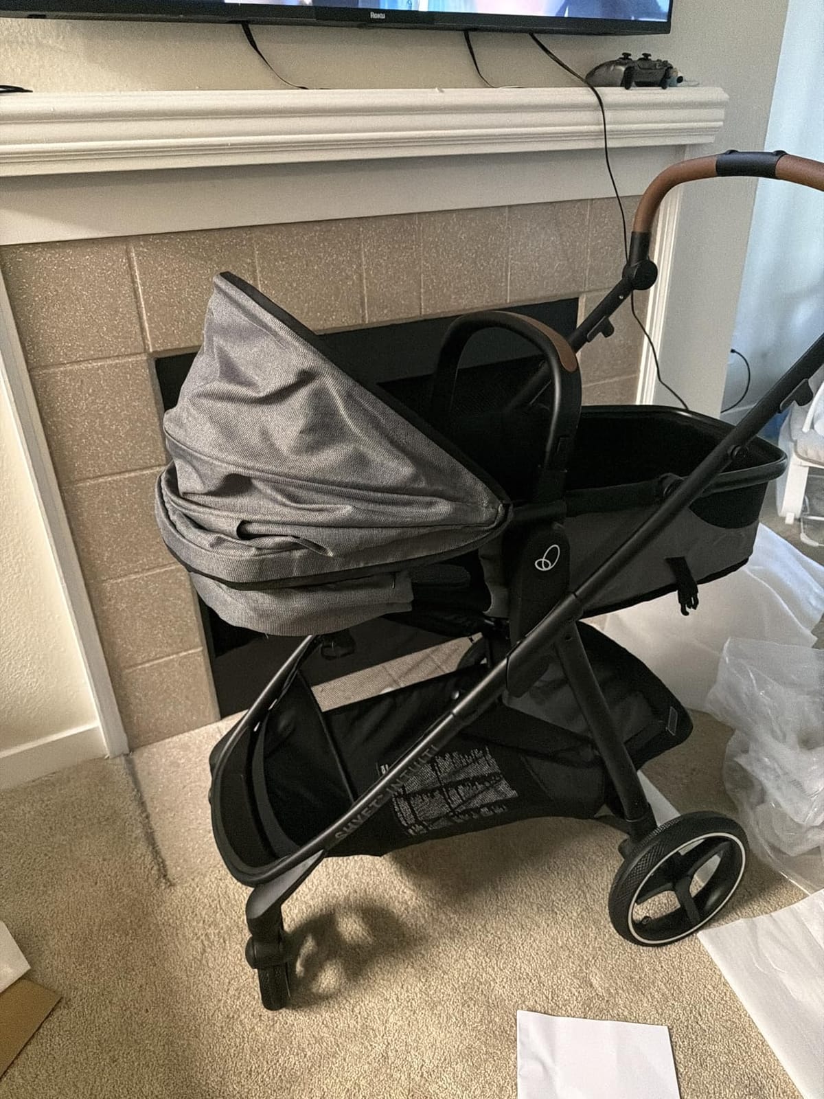 Evenflo Shyft Intuiti Travel System with Revolve180 LiteMax NXT Rotating Rear-Facing Lightweight Preemie and Infant Car Seat 3-30 lbs. (Black Shale) customer photo 2
