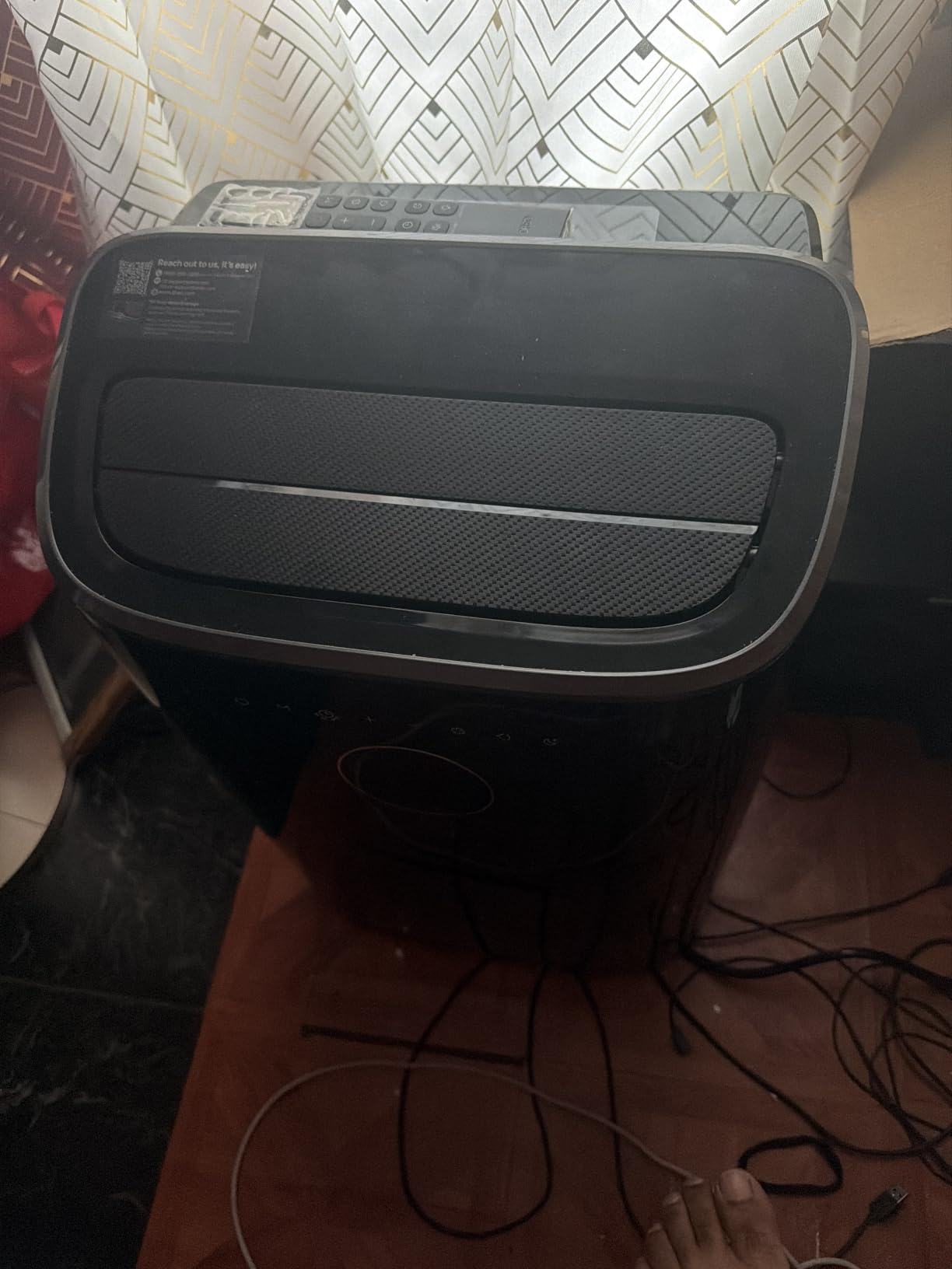 DREO Portable Air Conditioner 318S, 8000 BTU ASHRAE (5000 BTU DOE) Smart AC Unit for Bedroom with Drainage-free Cooling, Fan&Dehumidifier 3 in 1, APP/Voice/Remote, Quiet Standing AC for Room Indoors customer photo 1