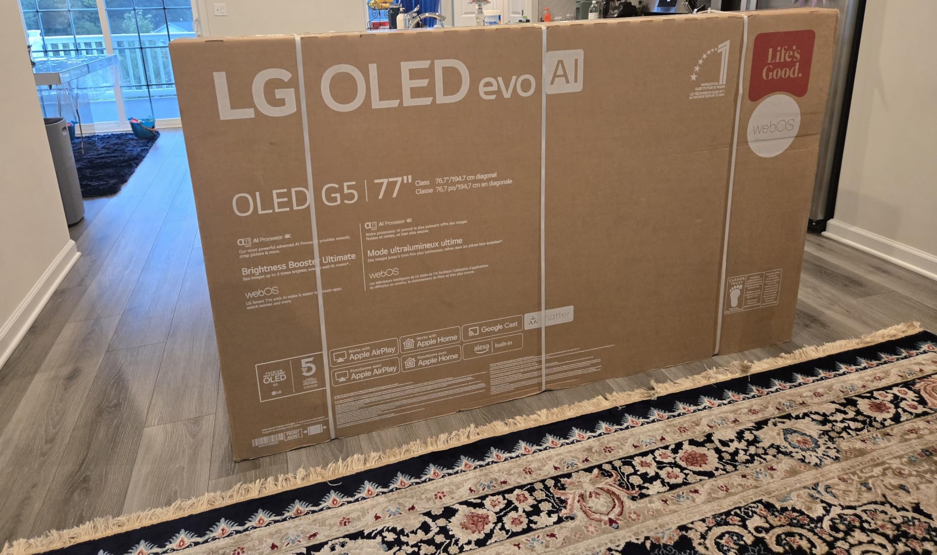 LG 77-Inch Class OLED evo AI Super Upscaling 4K G5 Series Smart TV w/Dolby Atmos, Vision, HDR10, Filmmaker Mode, Wow Orchestra, Alexa Built-in (OLED77G5WUA, 2025) customer photo 2