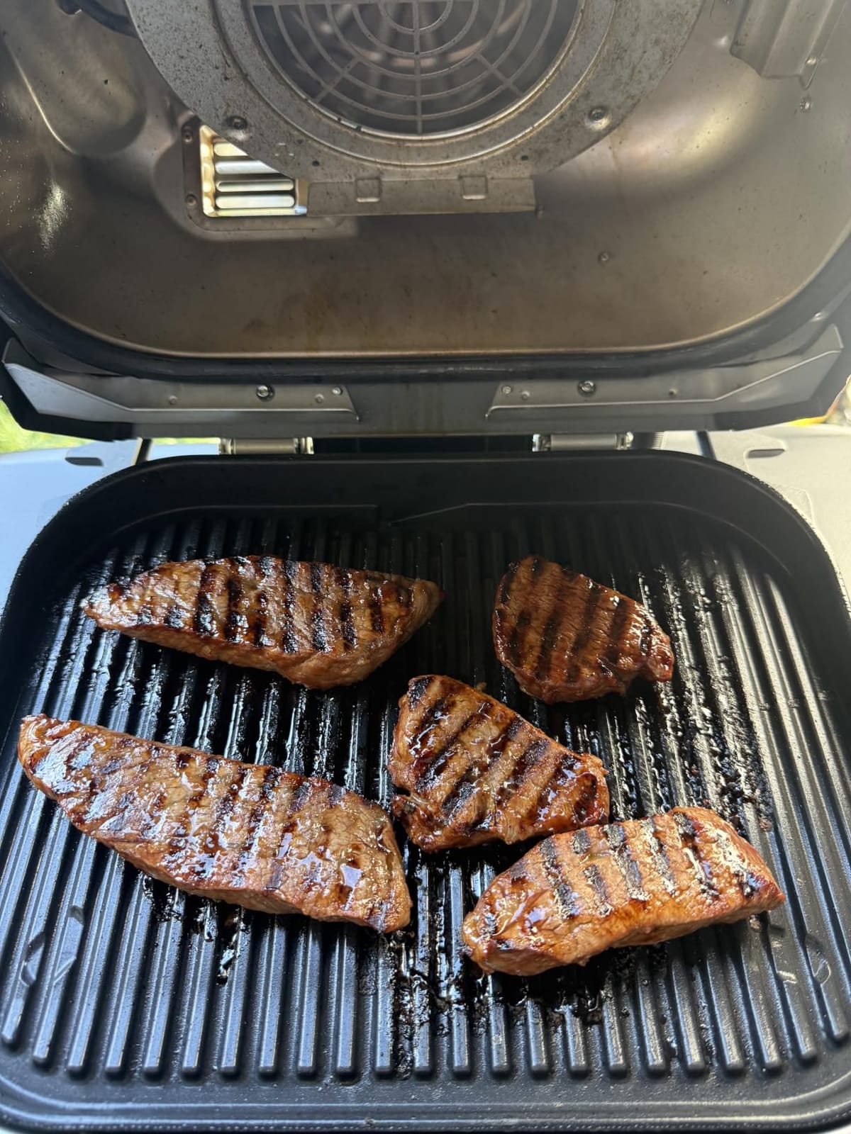 Ninja Woodfire Outdoor Grill & Smoker, 6-in-1 Functionality, Grill, Smoke, Bake, Roast, Air Fry, Broil, Authentic Woodfire Flavors, Electric Heat, OG321 customer photo 2