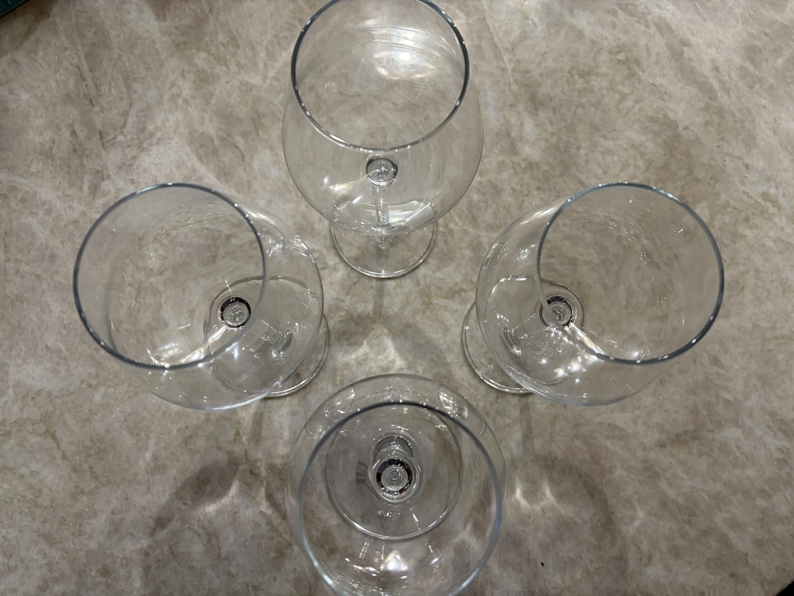 Amazon Basics Stemless White Wine Glasses, 14 oz., Dishwasher-Safe, 4-Piece Set customer photo 1