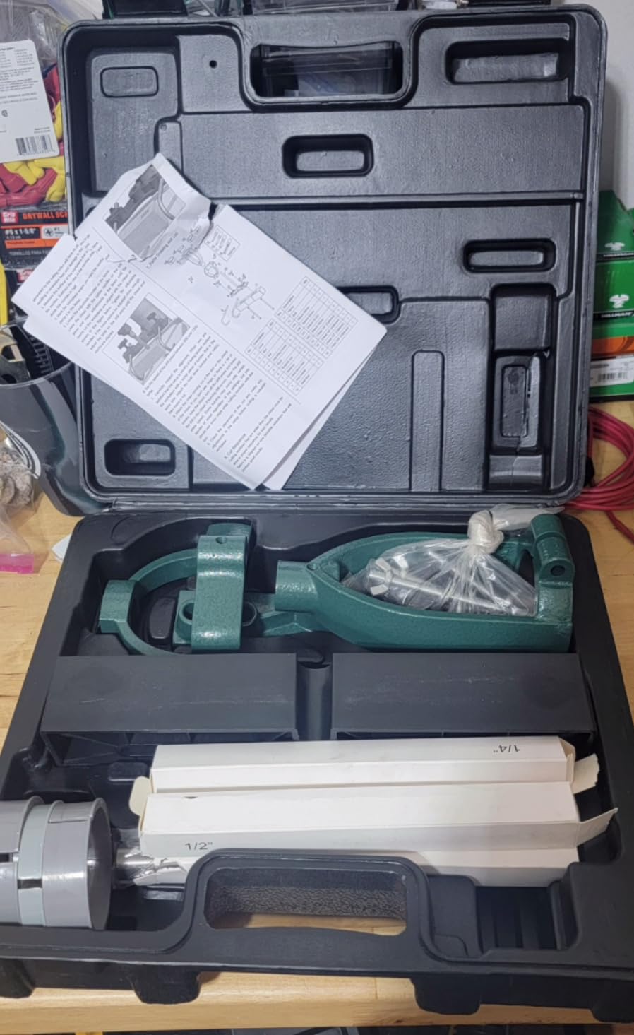 Mortising Machine, Tenon Tools Mortising Attachment for Drill Press and Woodworking Mortise, Bench Drill Locator Set for Mortiser Circles/Square Hole Chisel Drilling Machine Mortise Machine customer photo 2