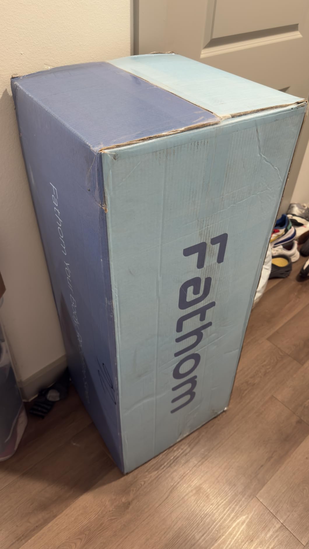 FATHOM Medium Queen Mattress 10 Inch Memory Foam Mattress Queen Size Bed in a Box for Back Pain Relief and Cool Sleep with Gel Foam and Removeable Fiberglass Free Cover, CertiPUR-US Certified customer photo 1