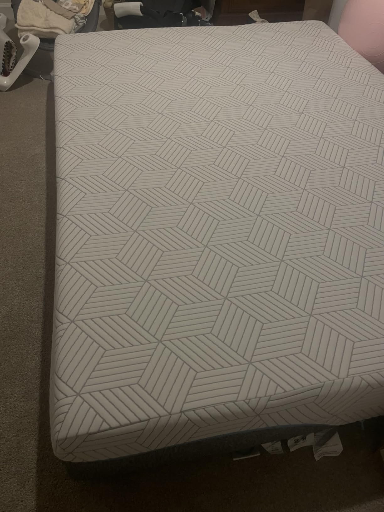 FATHOM Medium Queen Mattress 12 Inch Memory Foam Mattress Queen Size Bed in a Box for Back Pain Relief and Cool Sleep with Gel Foam and Removeable Fiberglass Free Cover, CertiPUR-US Certified customer photo 1