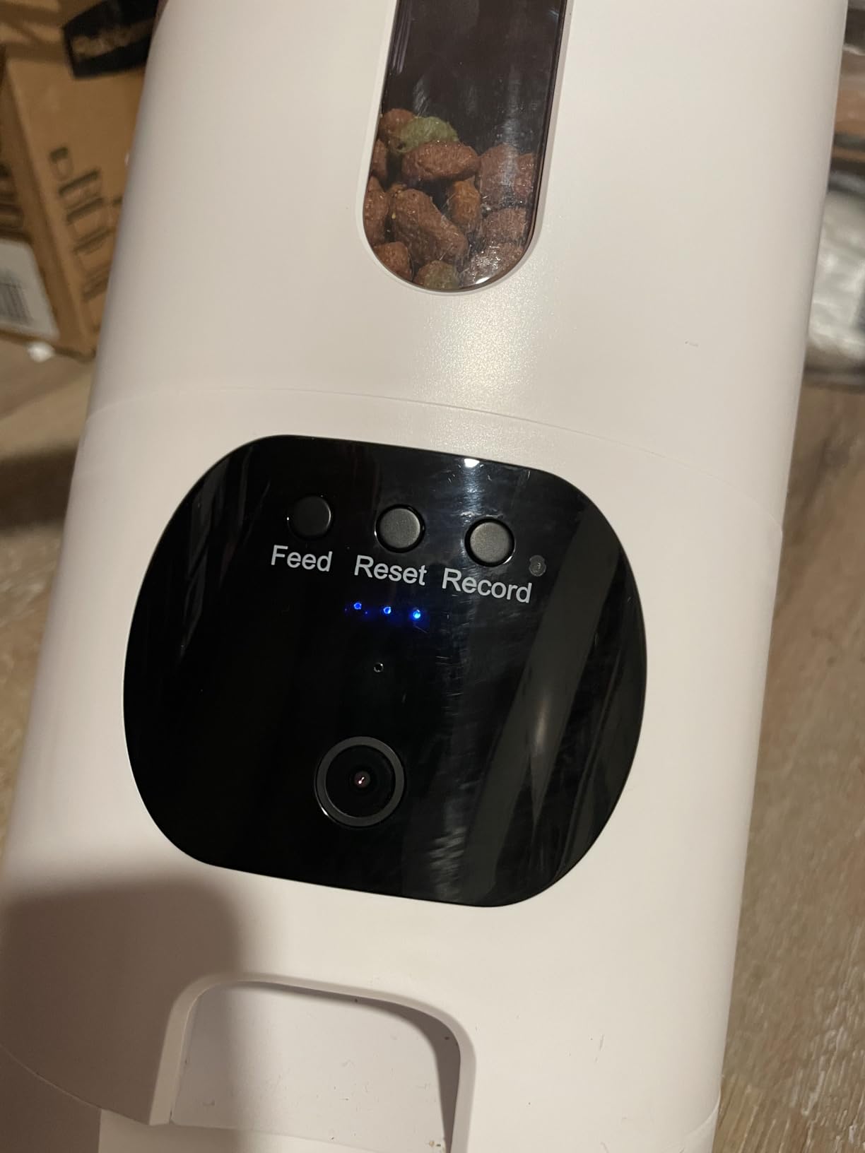 Automatic Dog Feeder Large Breed: 12L/50 Cup Capacity for Kibble up to 20mm | Anti-Clog Dog Food Dispenser - HD 1080P Camera for Remote Mealtime Check-Ins - WiFi App Scheduling Easy Setup by Yakry customer photo 1