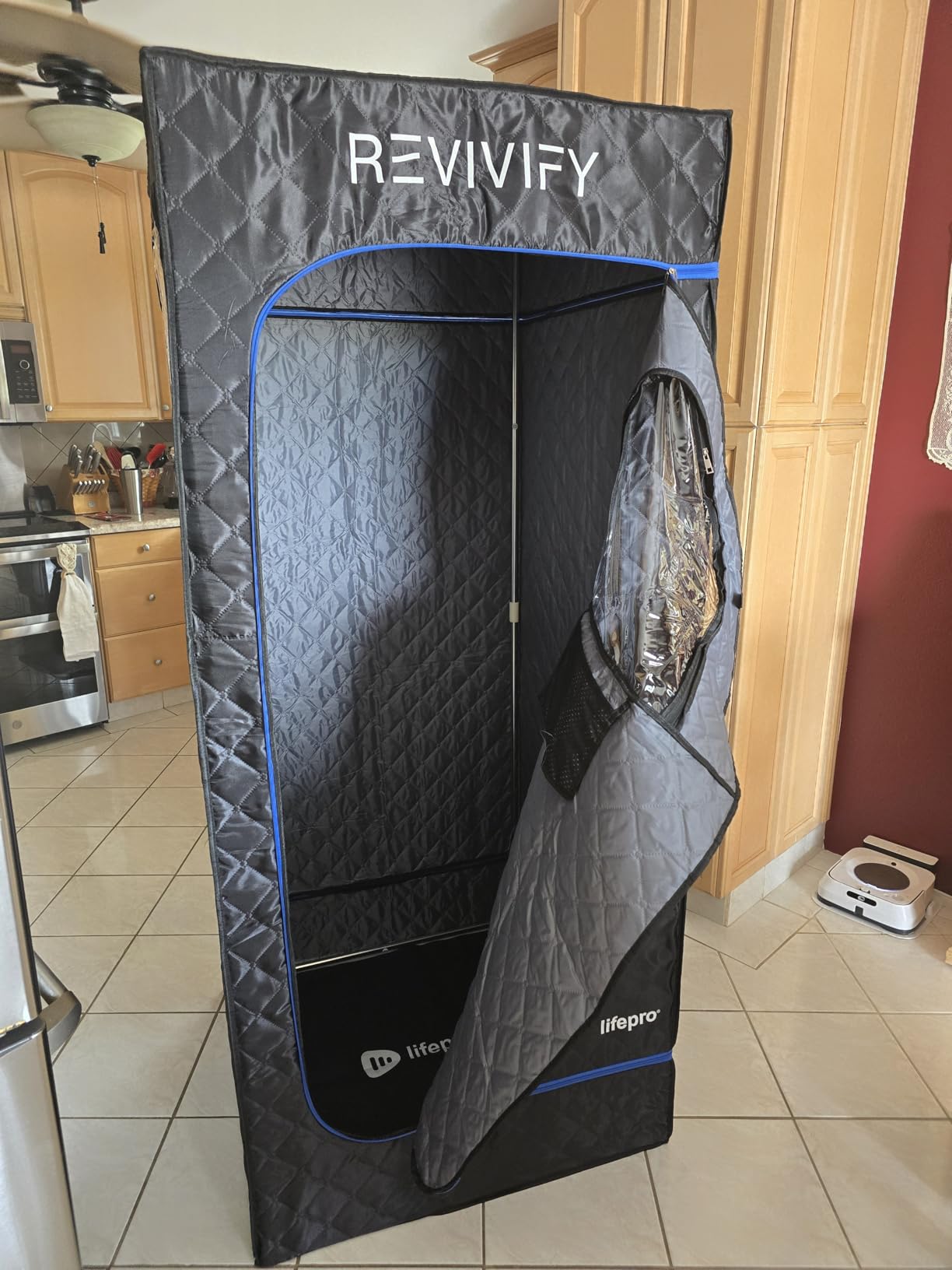 LifePro Revivify Mini Portable Sauna for Home - Infrared Steam Sauna Tent with 2.6L Steamer & 6 Essential Oils, Adjustable Heat Levels App Control customer photo 2