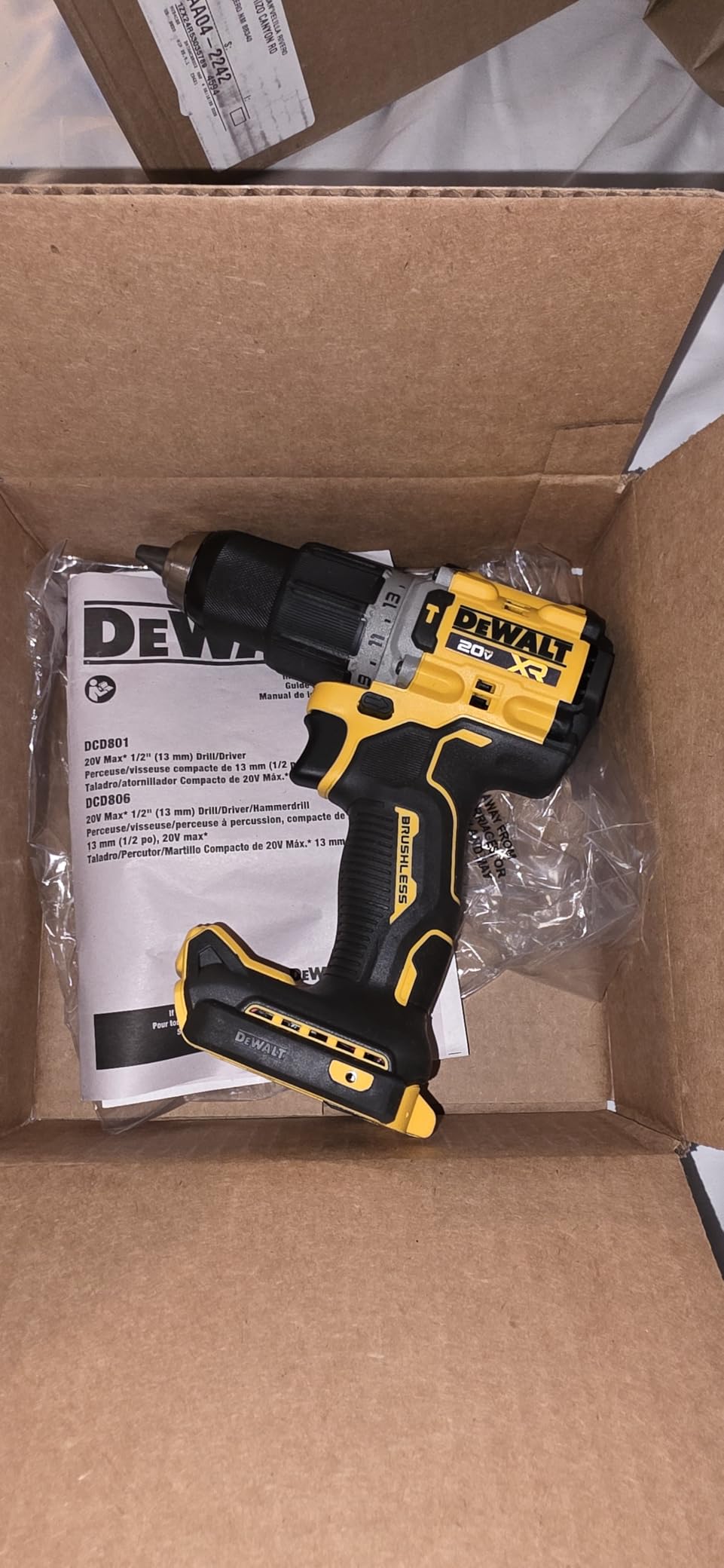 DEWALT 20V MAX XR® Brushless Cordless 1/2 in. Hammer Drill (Tool Only) (DCD806B) customer photo 2