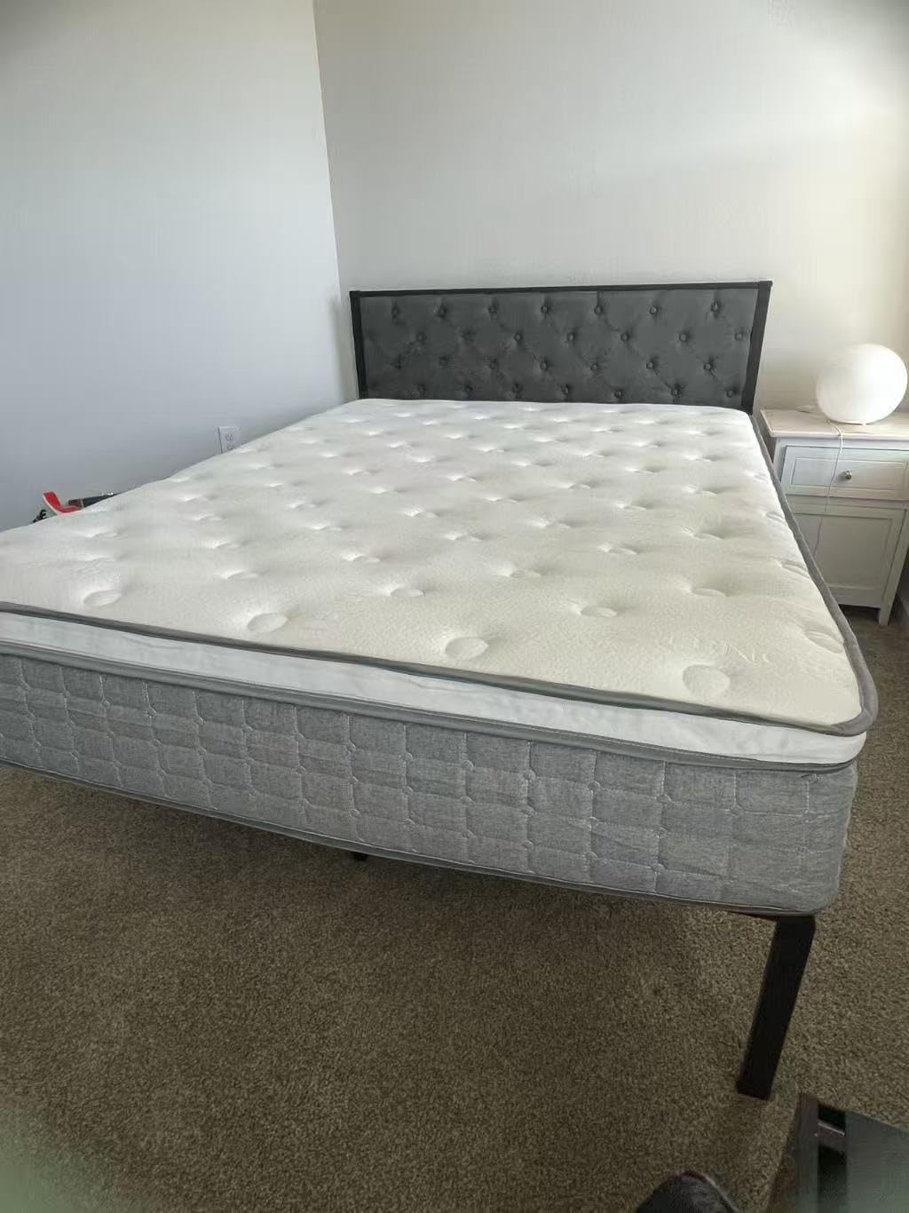 PUBPLON Mattress Queen Size, Medium Firm 12 Inch Mattress with Extra Lumbar & Shoulder Support, Hybrid Mattresses with Gel Memory Foam Pain Relief - Fiberglass Free - No Odor - 365 Night Trial customer photo 1