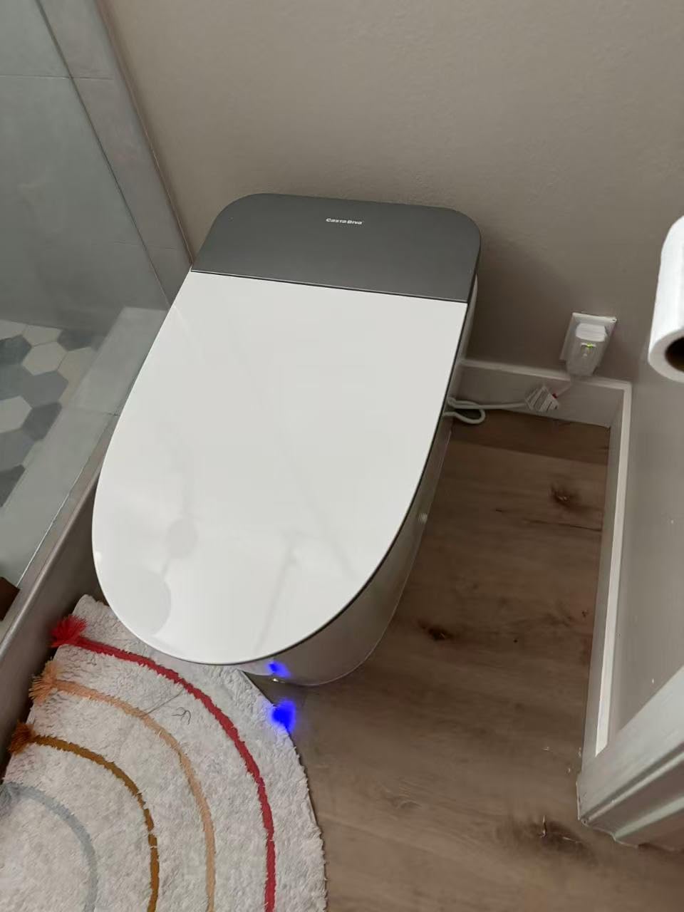 Smart Toilet With Bidet Built In Auto Open Close Lid CD-K030PRO | 1000g MaP Flush, Heated Comfort Seat & Foam Dispenser, Foot Sensor, Bidet Toilet with Tank, Quiet Flush, Warm Water, Dryer customer photo 2