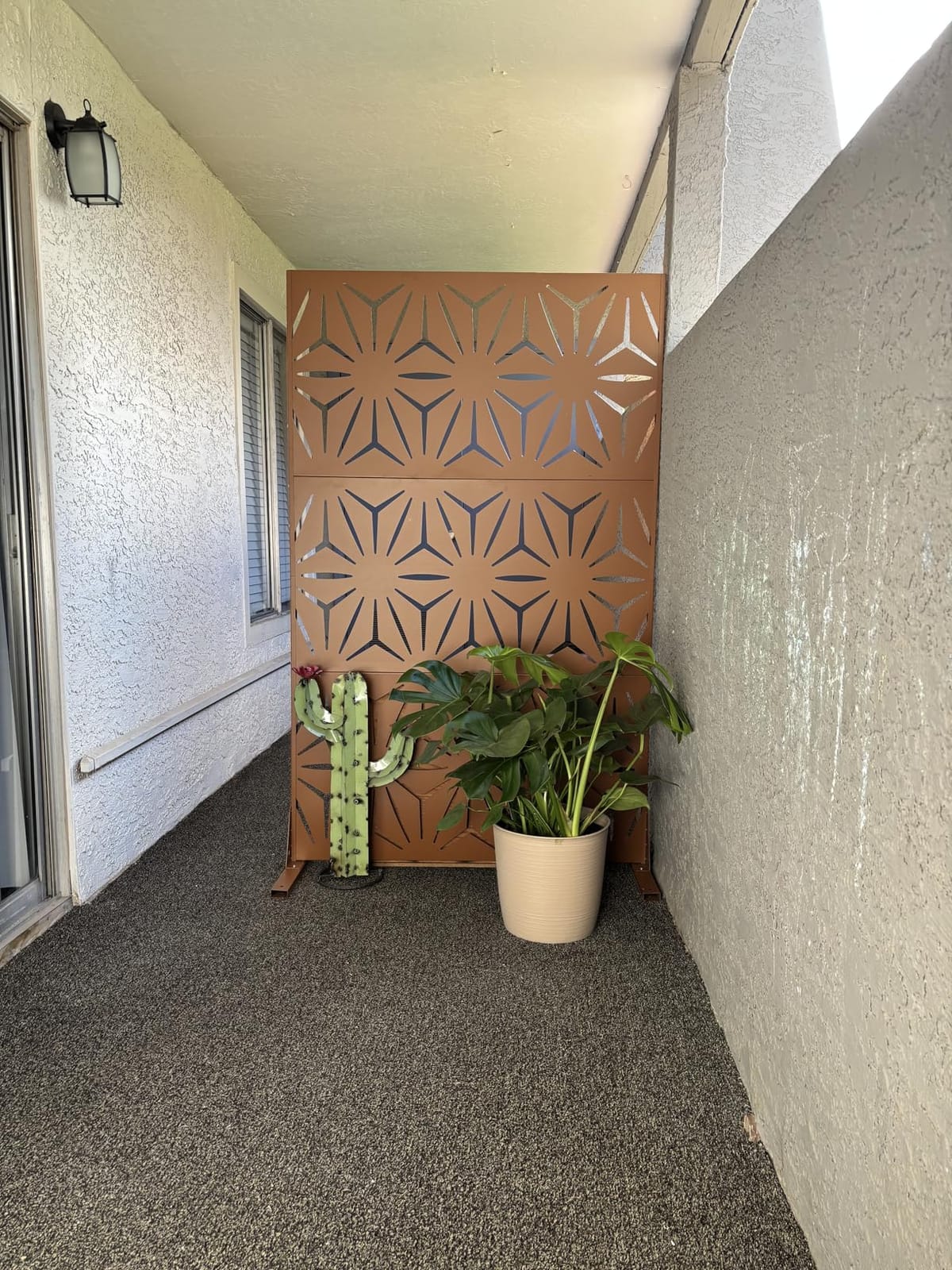 Metal Privacy Screen for Outdoor Freestanding 72