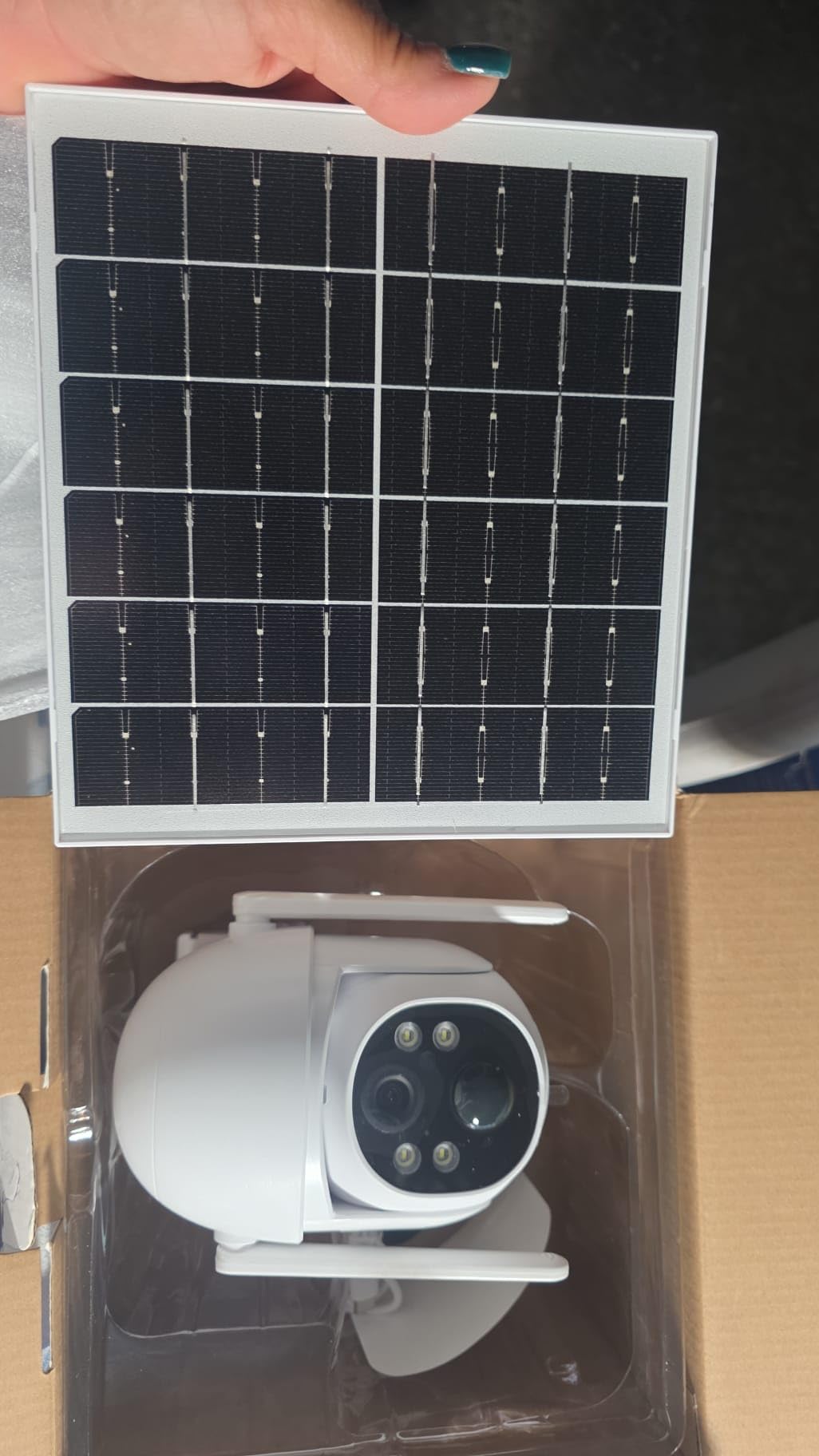 SANSCO No WiFi Cellular Security Camera, Free Unlimited Data | Built-in 4G LTE SIM Card, 64G TF Card, 2K Color Night Vision, 360° Live View, Solar Powered Wireless Outdoor customer photo 1