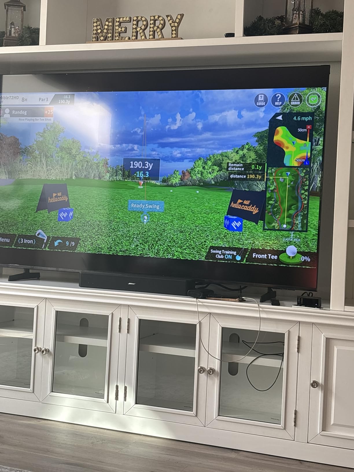 PHIGOLF Home Golf Simulator, Motion Sensor & 3D Analysis for Practice & Fun | Interactive Golf game with Motion Sensor & Swing Stick customer photo 2