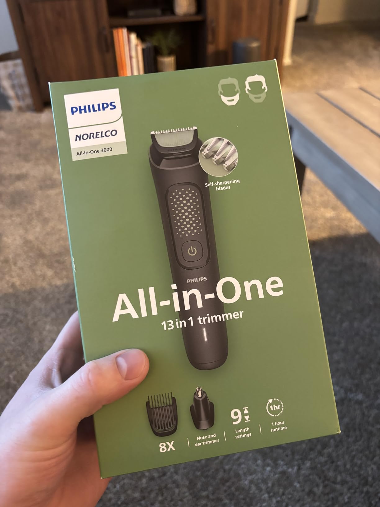 Philips Norelco All-in-One 3000 Series 13 in 1 Trimmer, Beard Styler & Men's Hair Clipper, 9 Length Settings & Self-Sharpening Skin-Friendly Blades, MG3919/50 customer photo 1