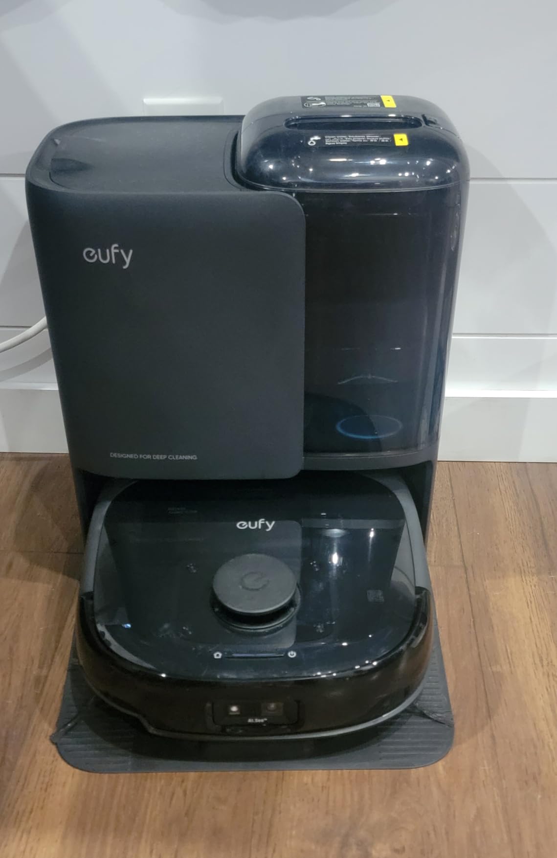 eufy E25 Robot Vacuum and Mop Combo, 20,000 Pa, HydroJet Roller Mop | Extendable Side Brush, Zero-Tangle for Pet Hair, All-in-One Station, AI Obstacle Avoidance, Edge-to-Corner Cleaning customer photo 1