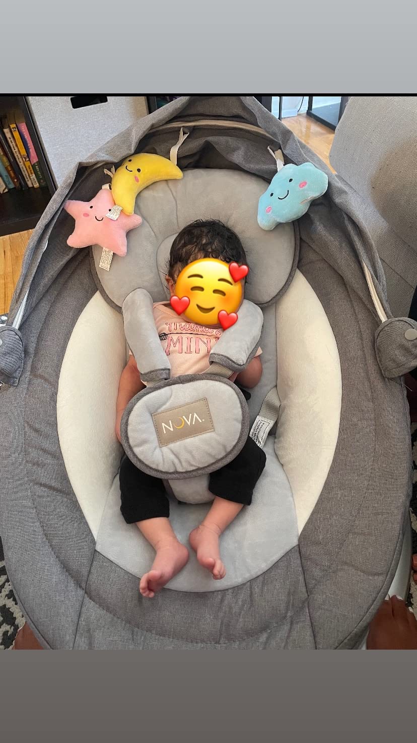 Jool Baby Nova Baby Swing for Infants - Bluetooth Music, Remote (Sage) | Keep Baby Happy While Getting Things Done - Gentle Side-to-Side Motion Helps Baby Feel Content customer photo 2