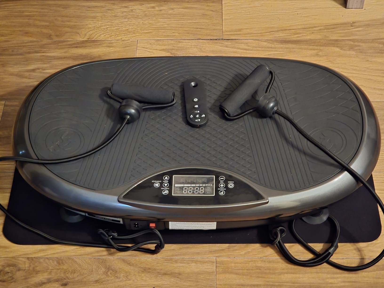 Merach CV55 4D Vibration Plate Exercise Machine with 440W Powerful Motors | 7 Modes, 120 Speeds, 440lbs Capacity, Bluetooth, Ambient Light, Curved Workout Equipment for Lymphatic Drainage, Home Gym customer photo 1